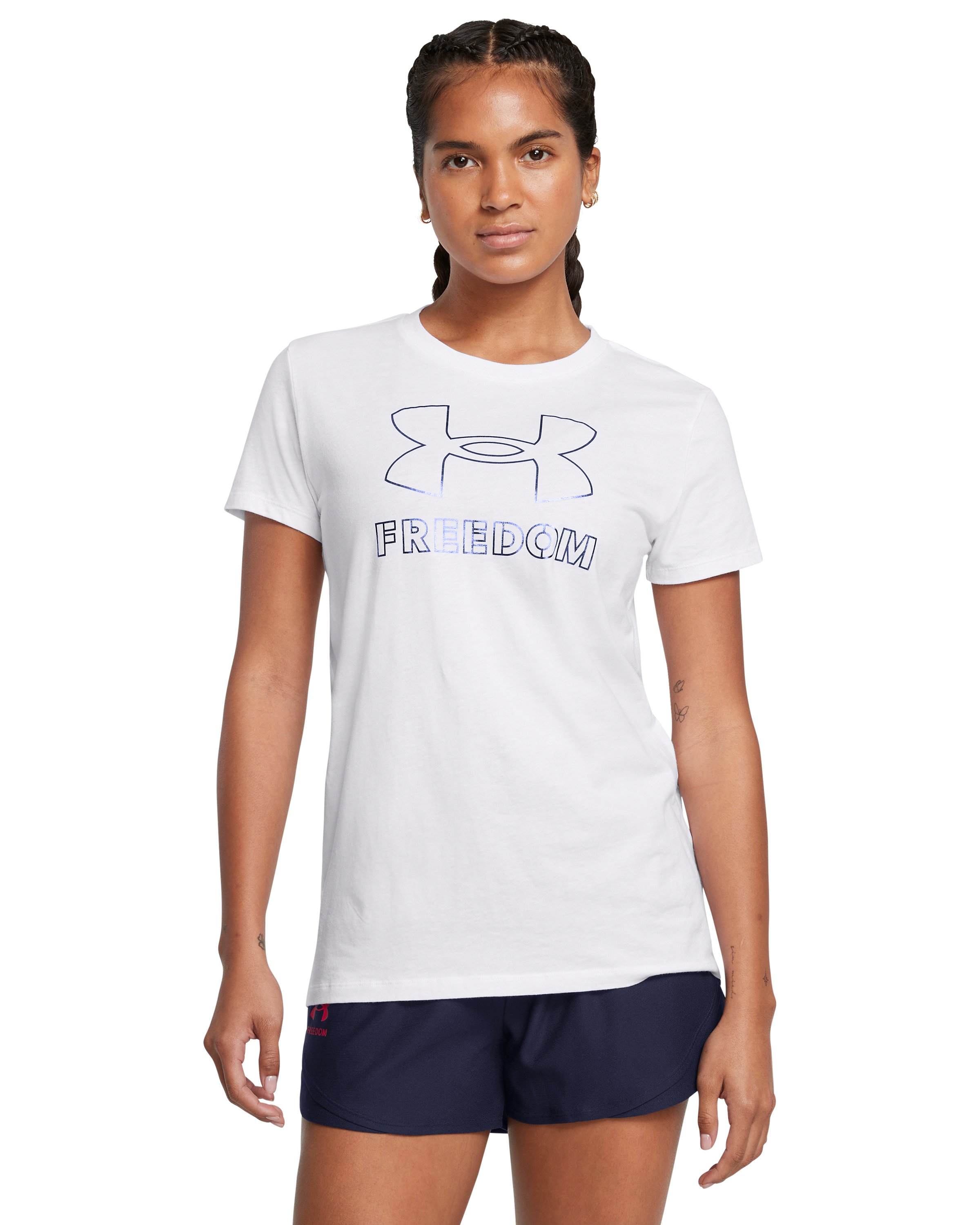 UA Freedom Big Logo Foil Women's T-Shirt 4