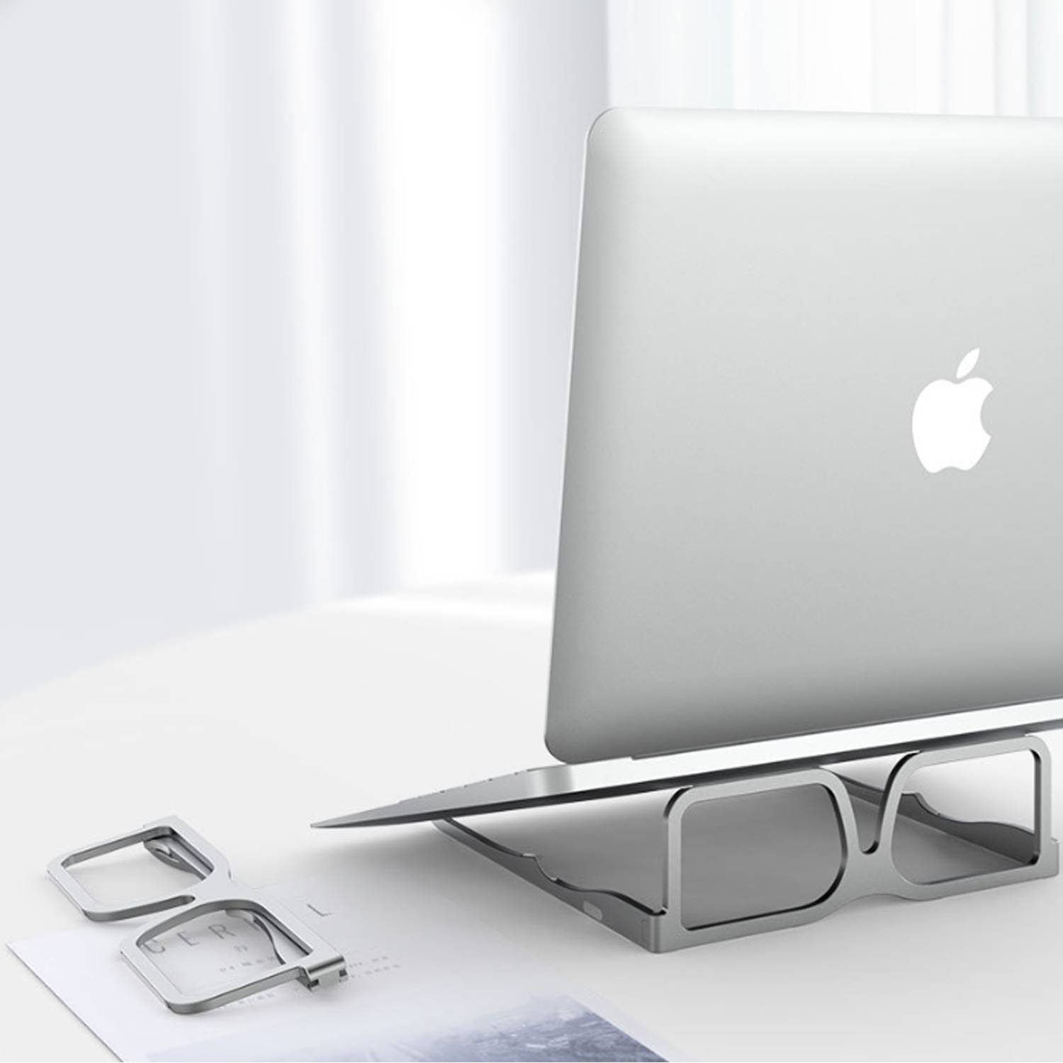 Foldable Glasses Shape Laptop Stand For 10-15.6" 3