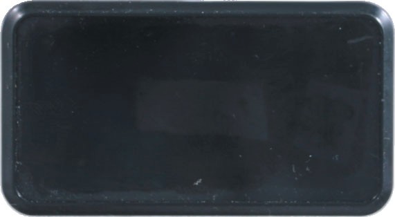 Black Rectangular Name Badge Frame with Round Corners 1