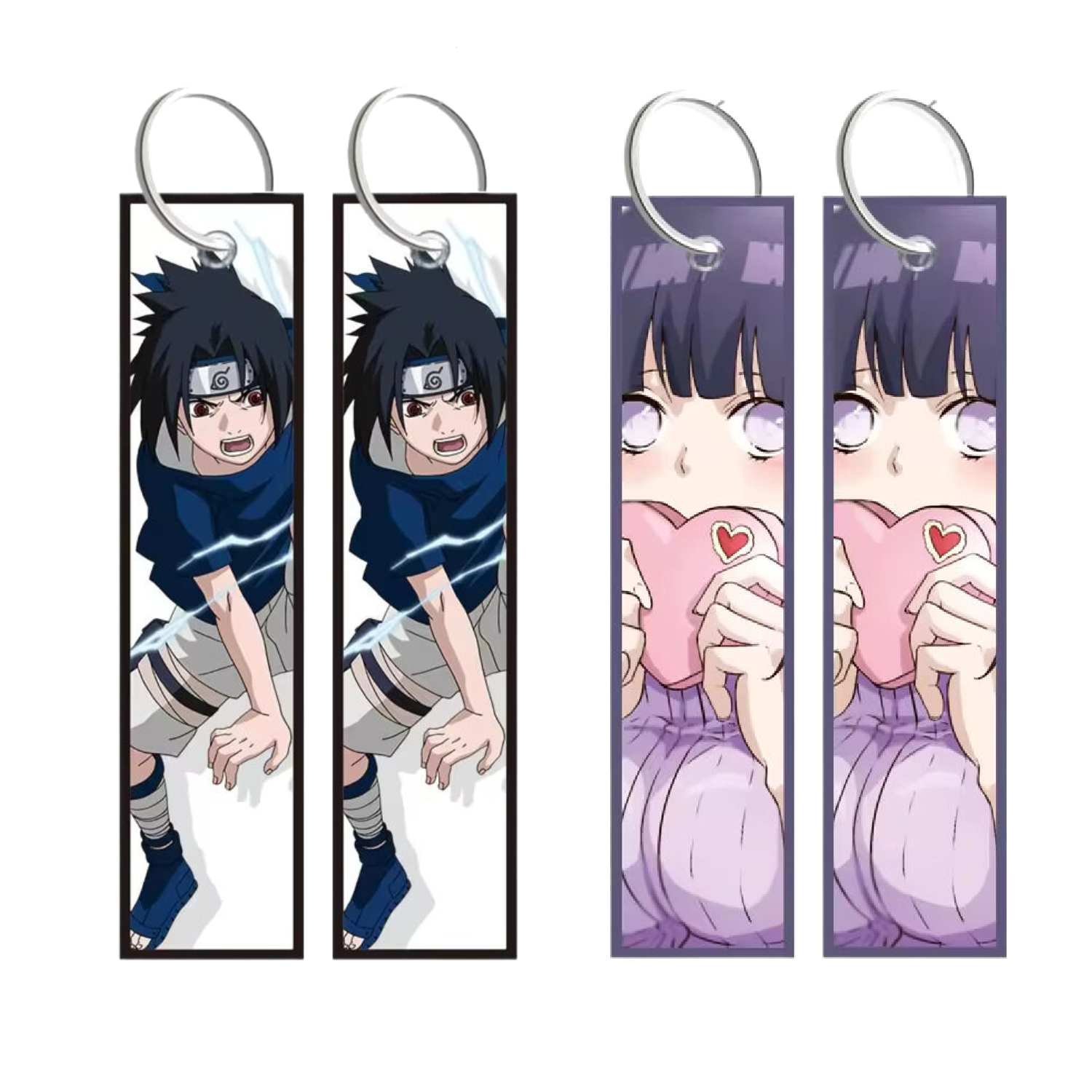 Full Color Fabric Keychain with Metal Ring 2