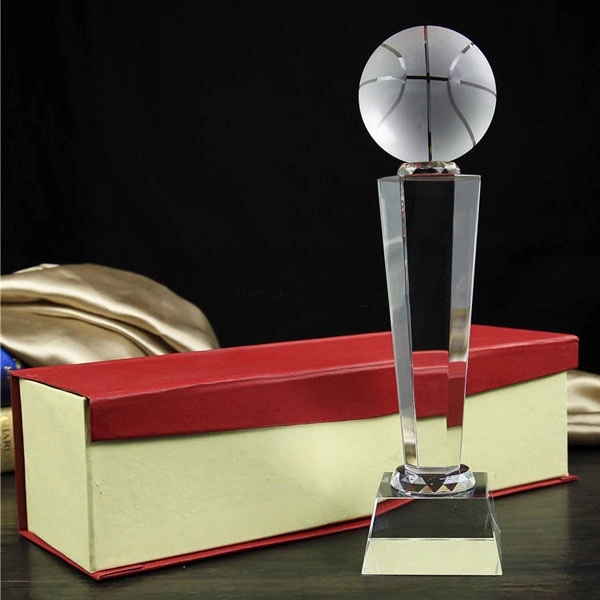 Crystal Basketball Sports Trophy 5