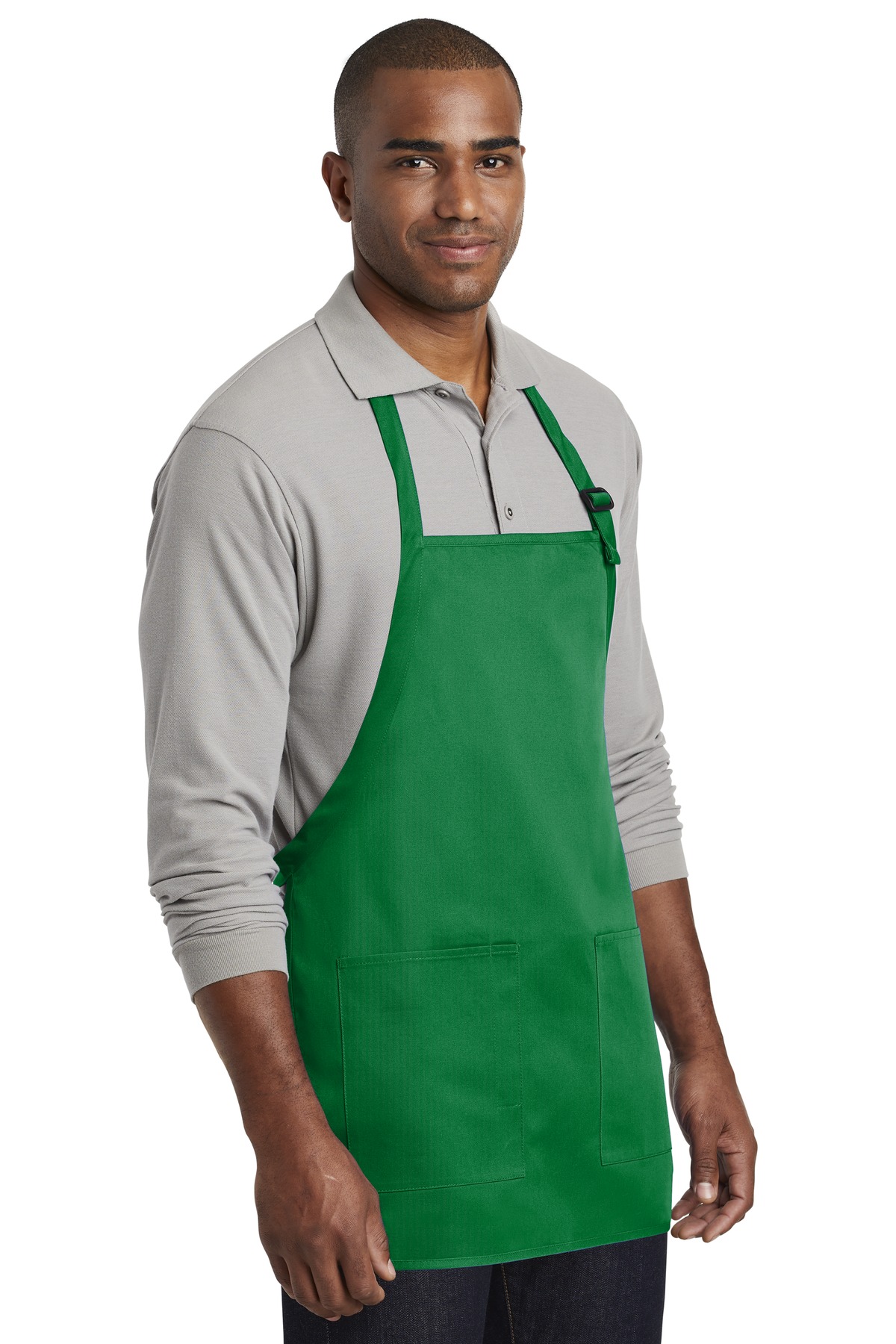 Port Authority Medium-Length Two-Pocket Bib Apron. A601 22