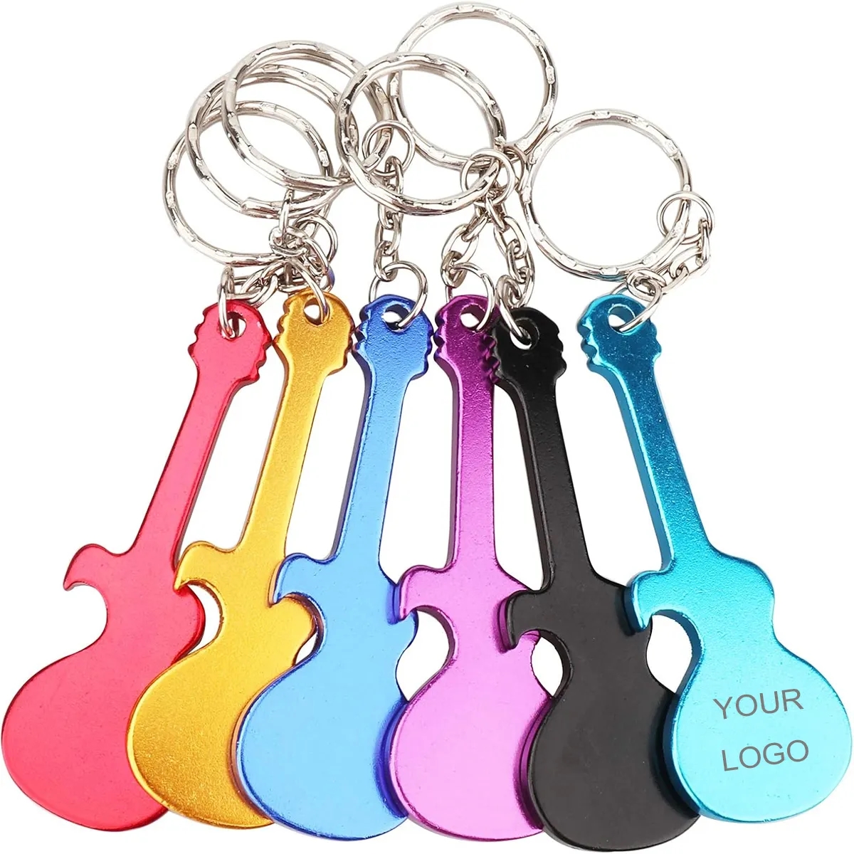Guitar Bottle Opener with Keychain 2