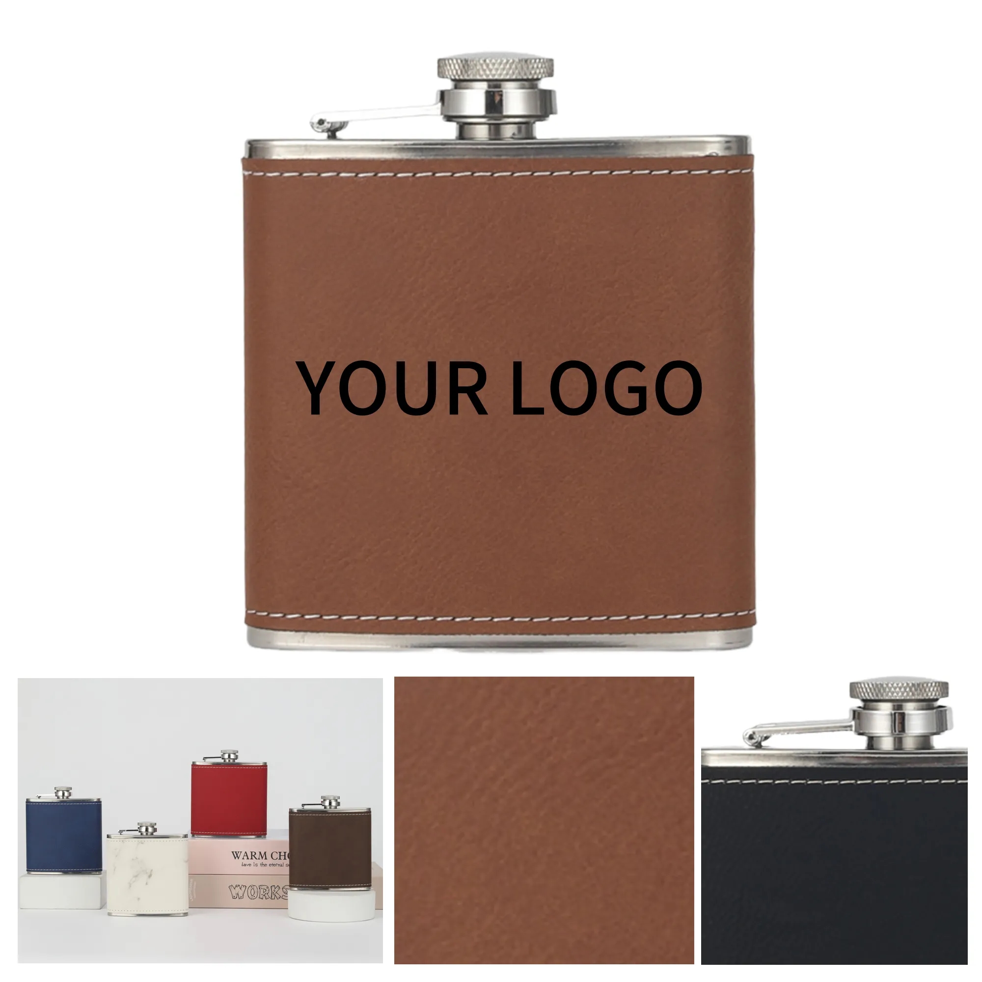 Leather Hip Flask 1