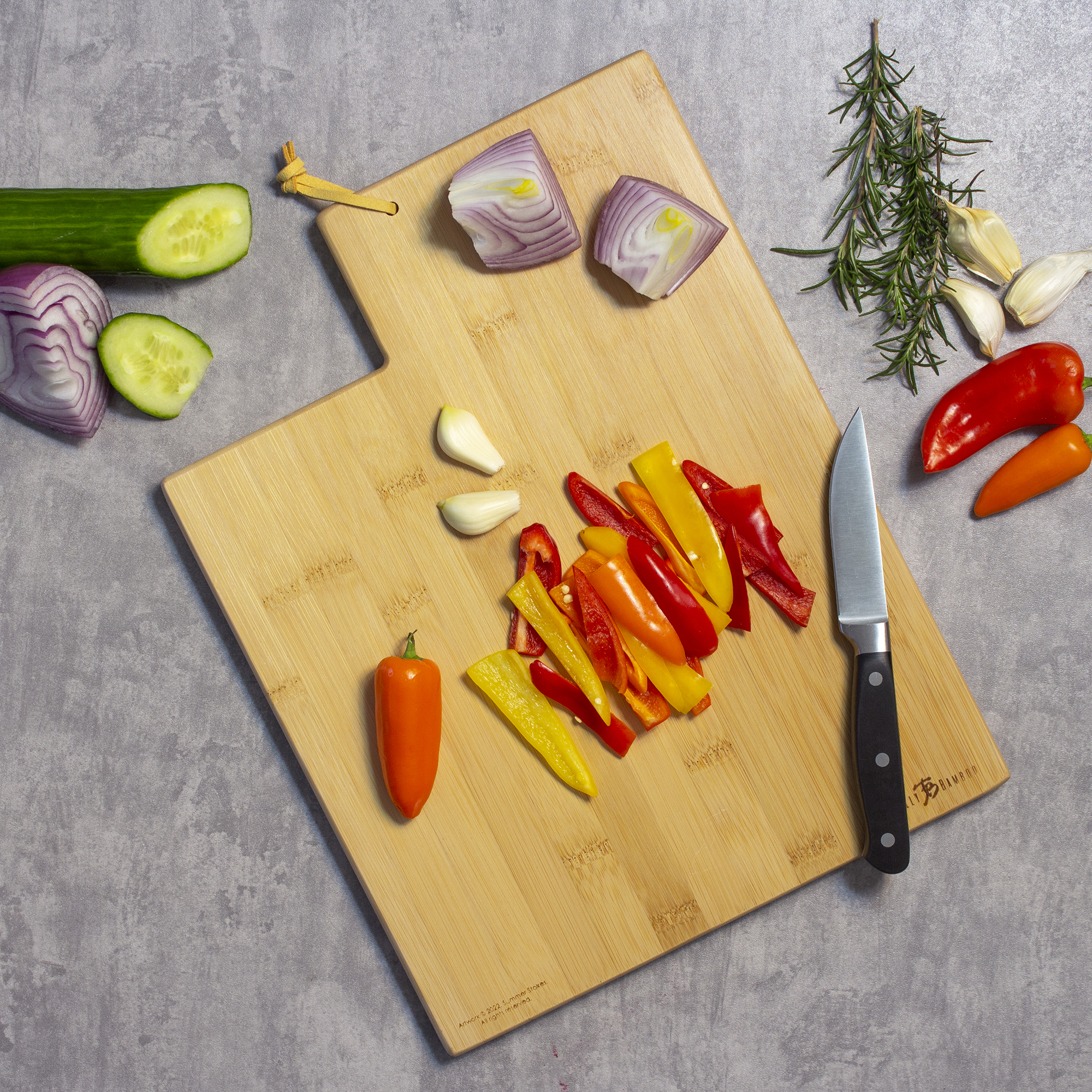 Utah State Shaped Cutting and Serving Board with Artwork by Summer Stokes 7