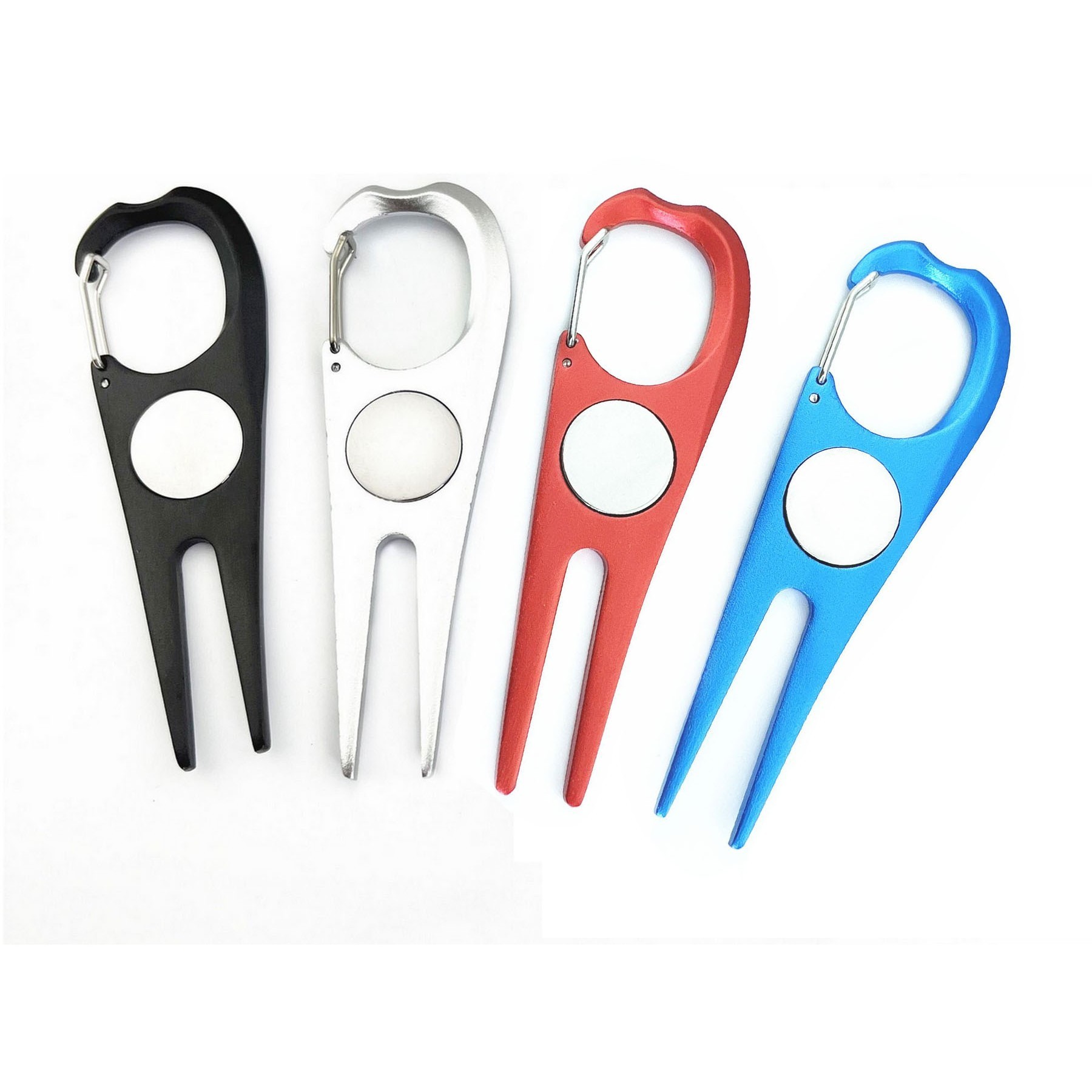 Aluminum Golf Green Fork Golf Ball Club Divot Repair Tool 7