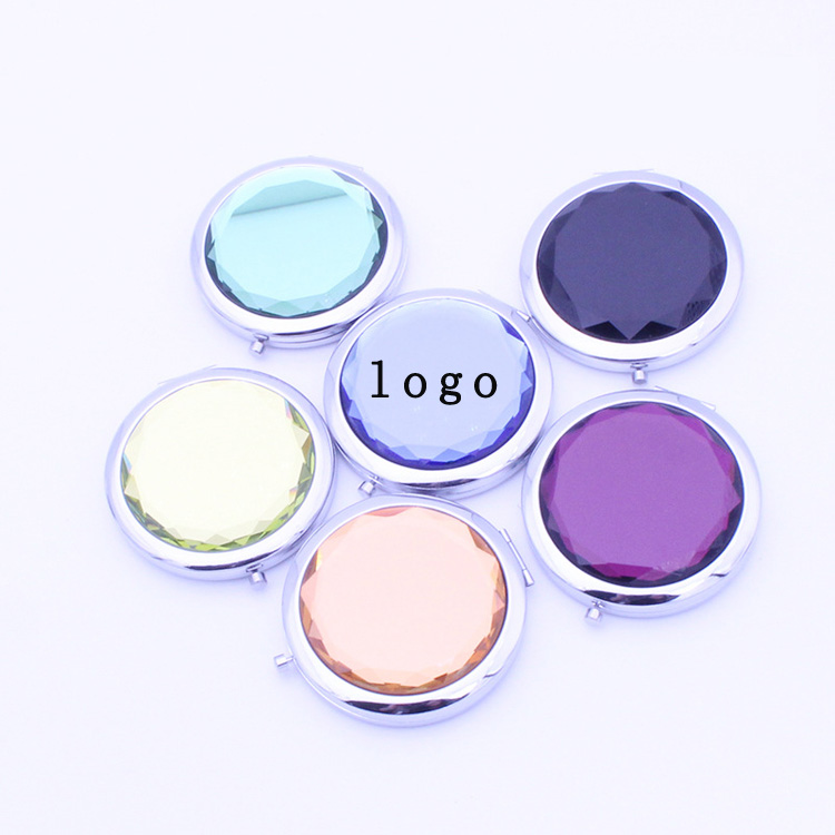 Crystal Folding Makeup Mirror 2
