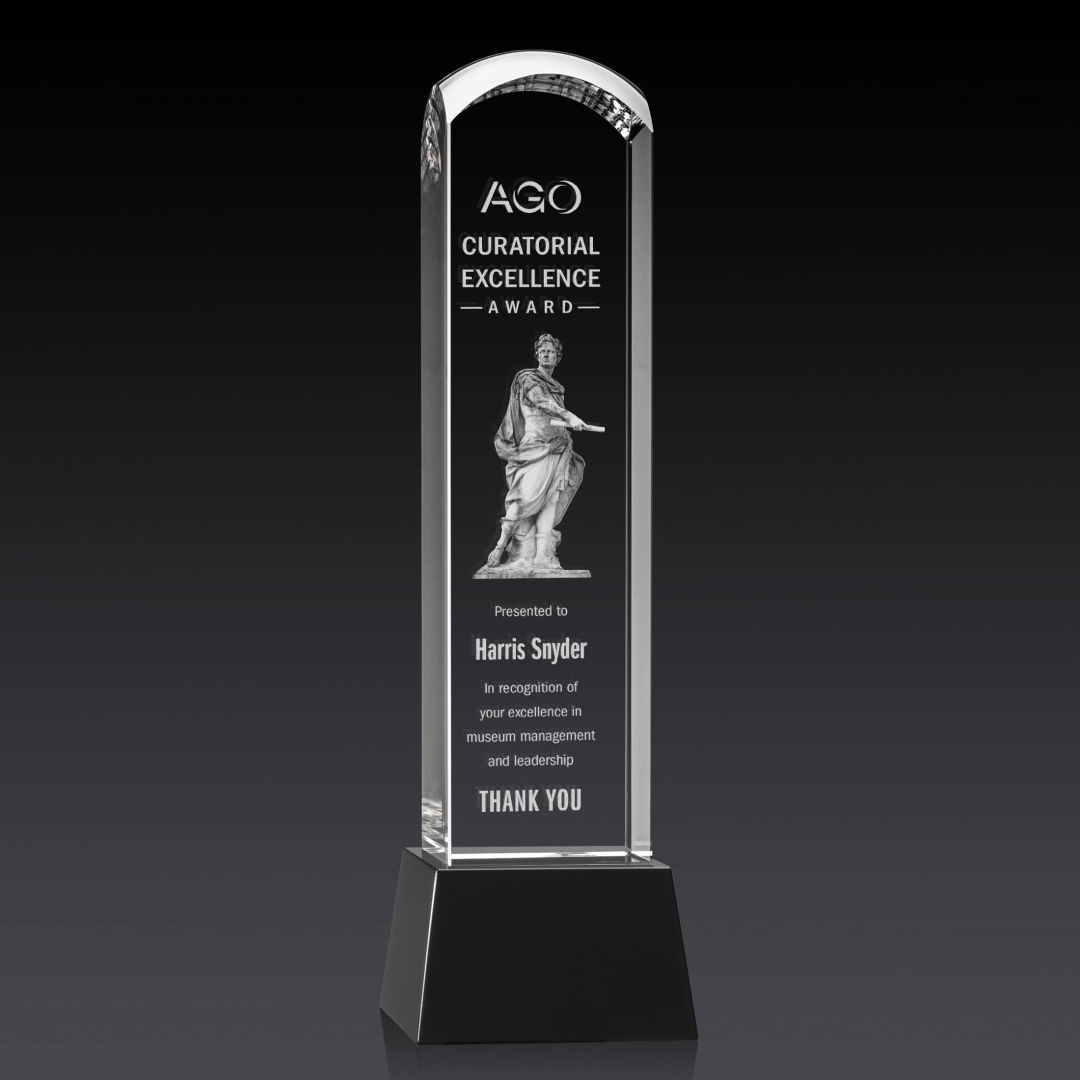 Silkwood 3D Award on Base - Black 3