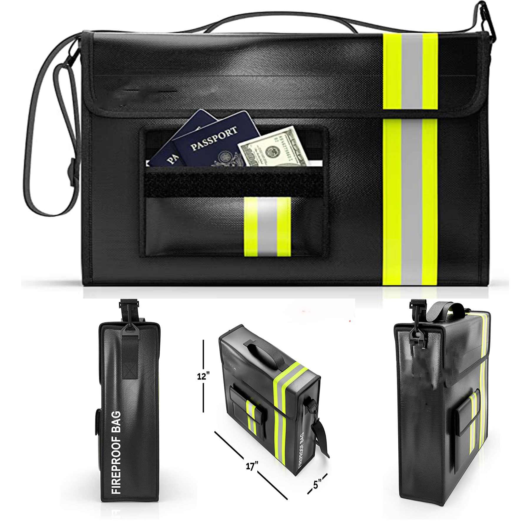 Protection Kit For Valuables Fireproof and Waterproof Document Bag 2
