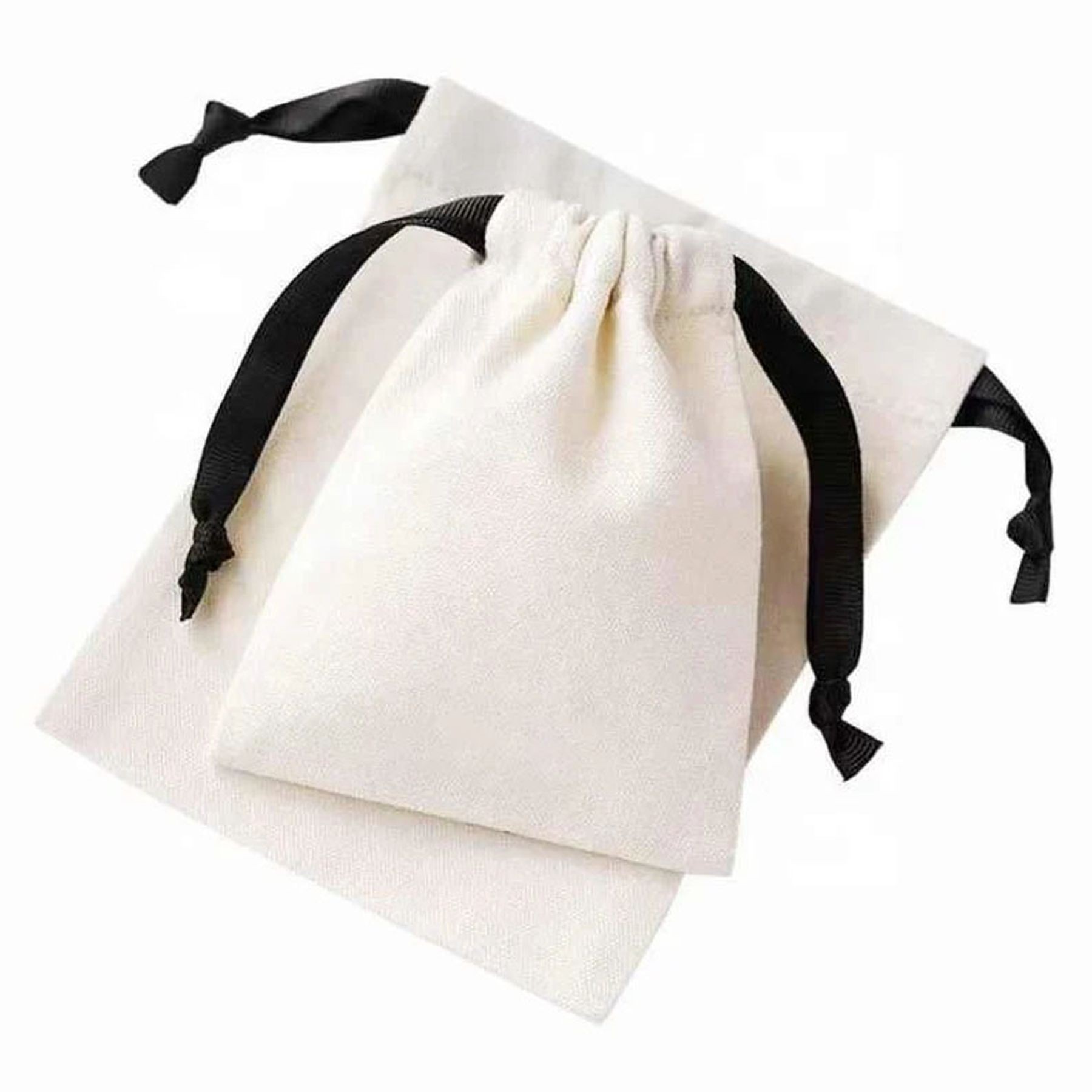 Organic Cotton Drawstring Jewelry Bag Gift Pouch Sachet Bags 7