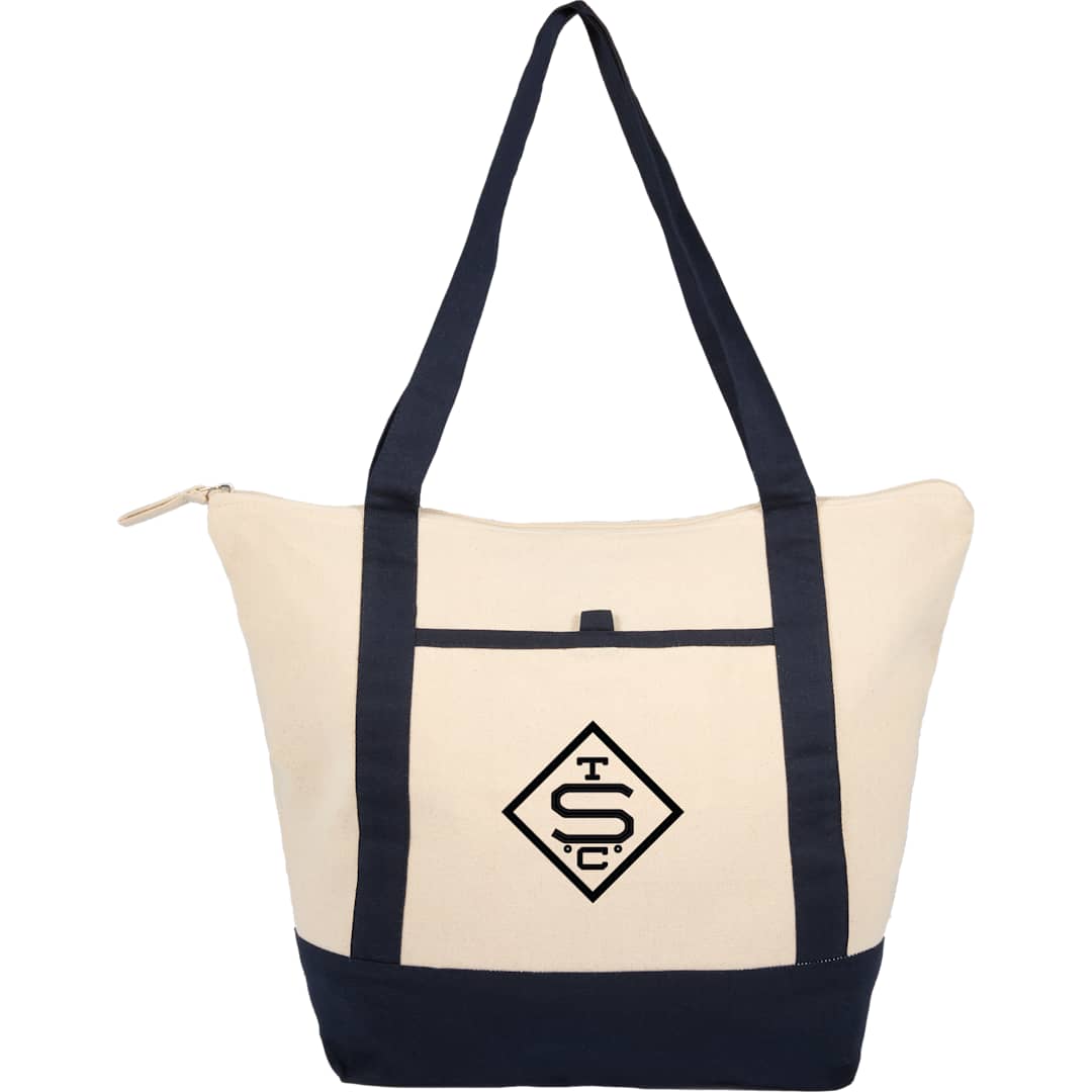 Isle 8oz Organic Cotton Zippered Tote 15