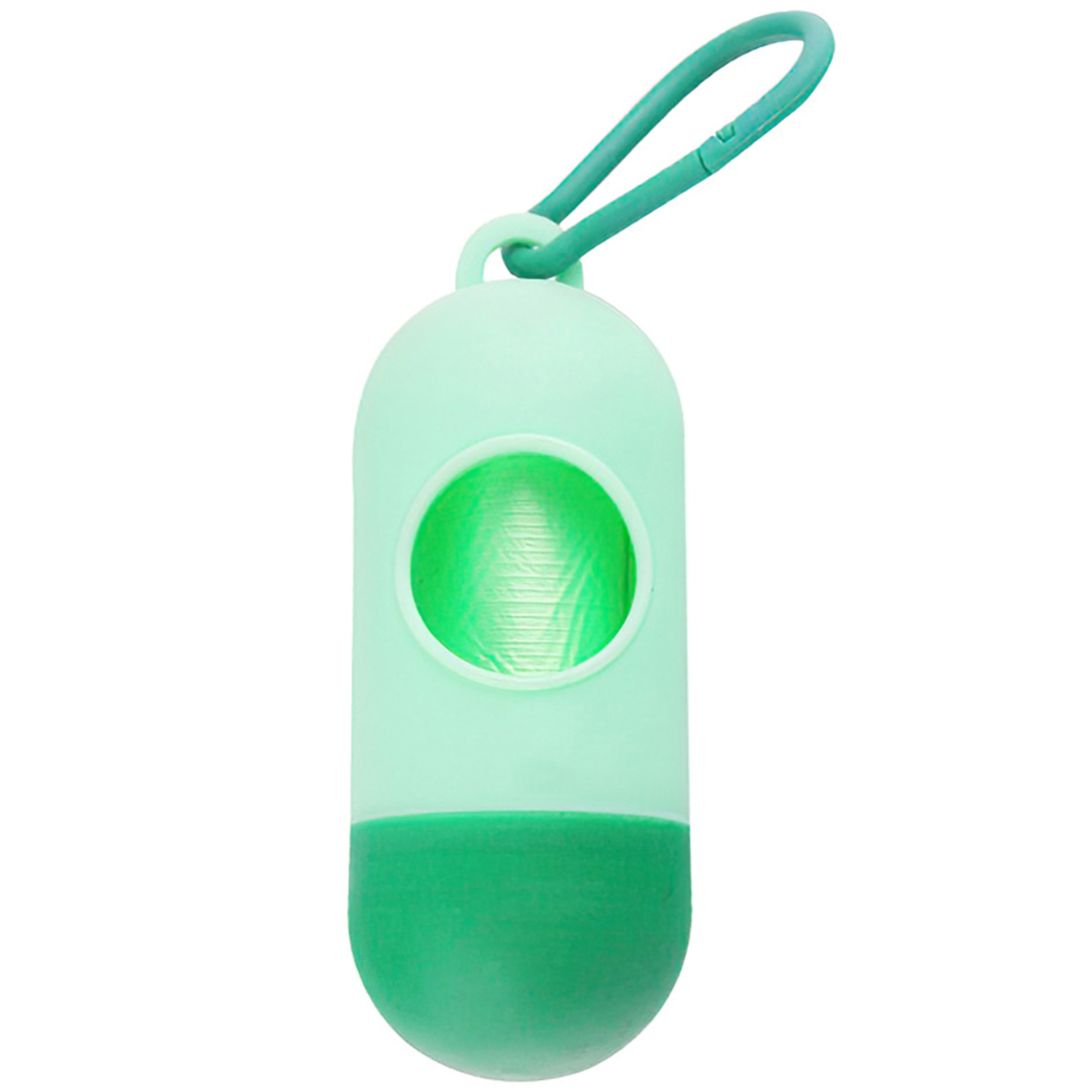 Dog Waste Bag Holder w/Carabiner Clip 4