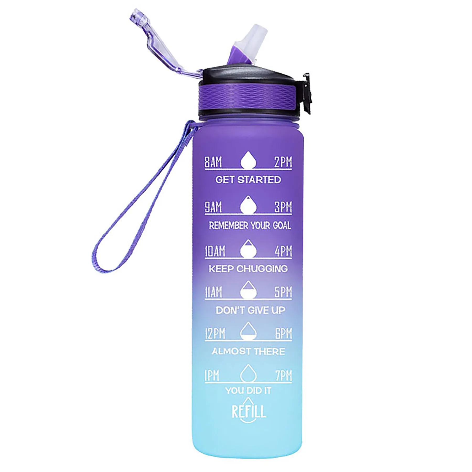 Sports Water Bottle with Time Marker 3