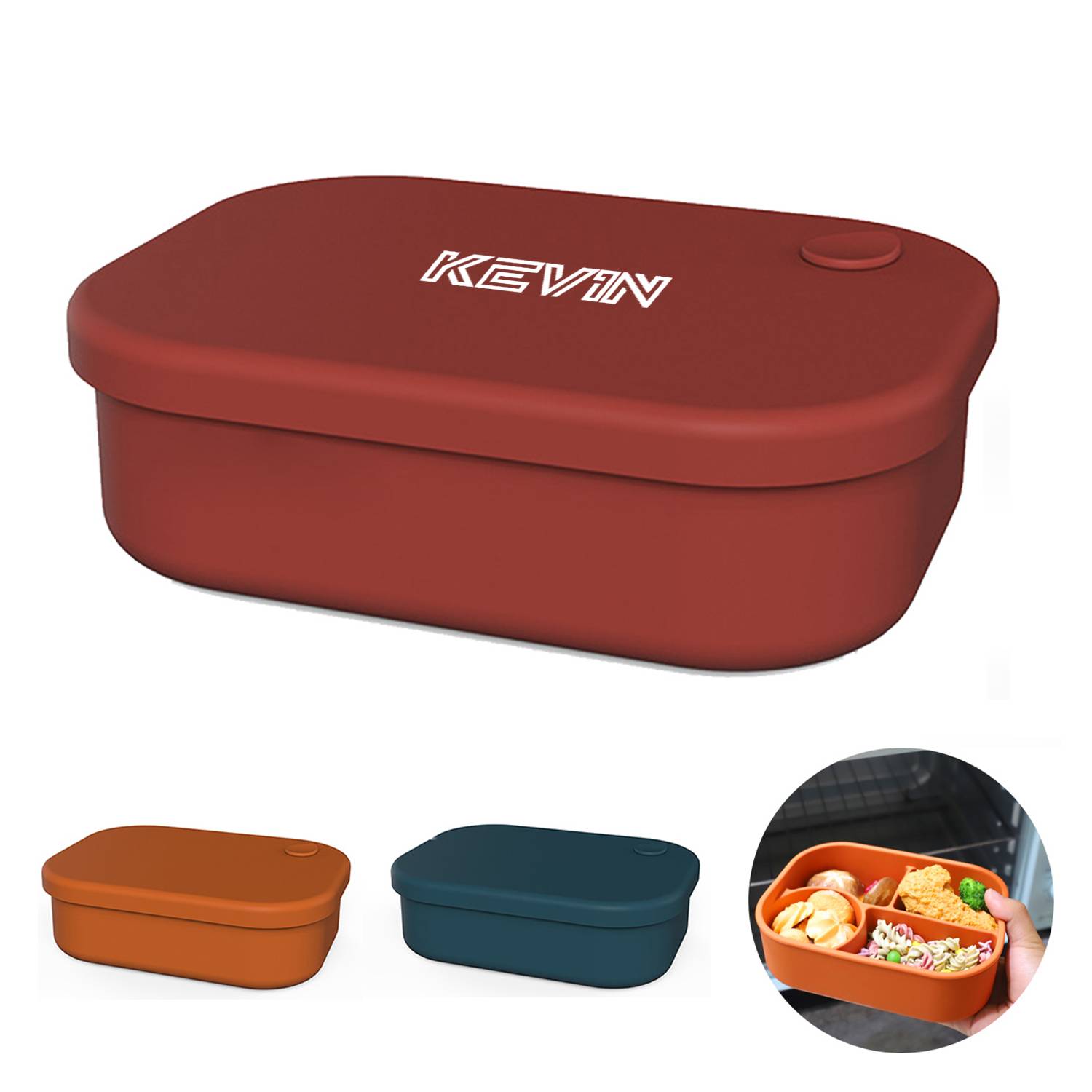 Silicone microwave lunch box 6