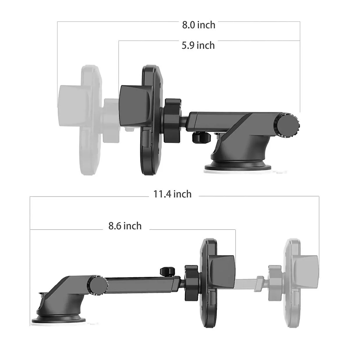 Universal Car Mount Phone Holder with Suction Cup Base 4