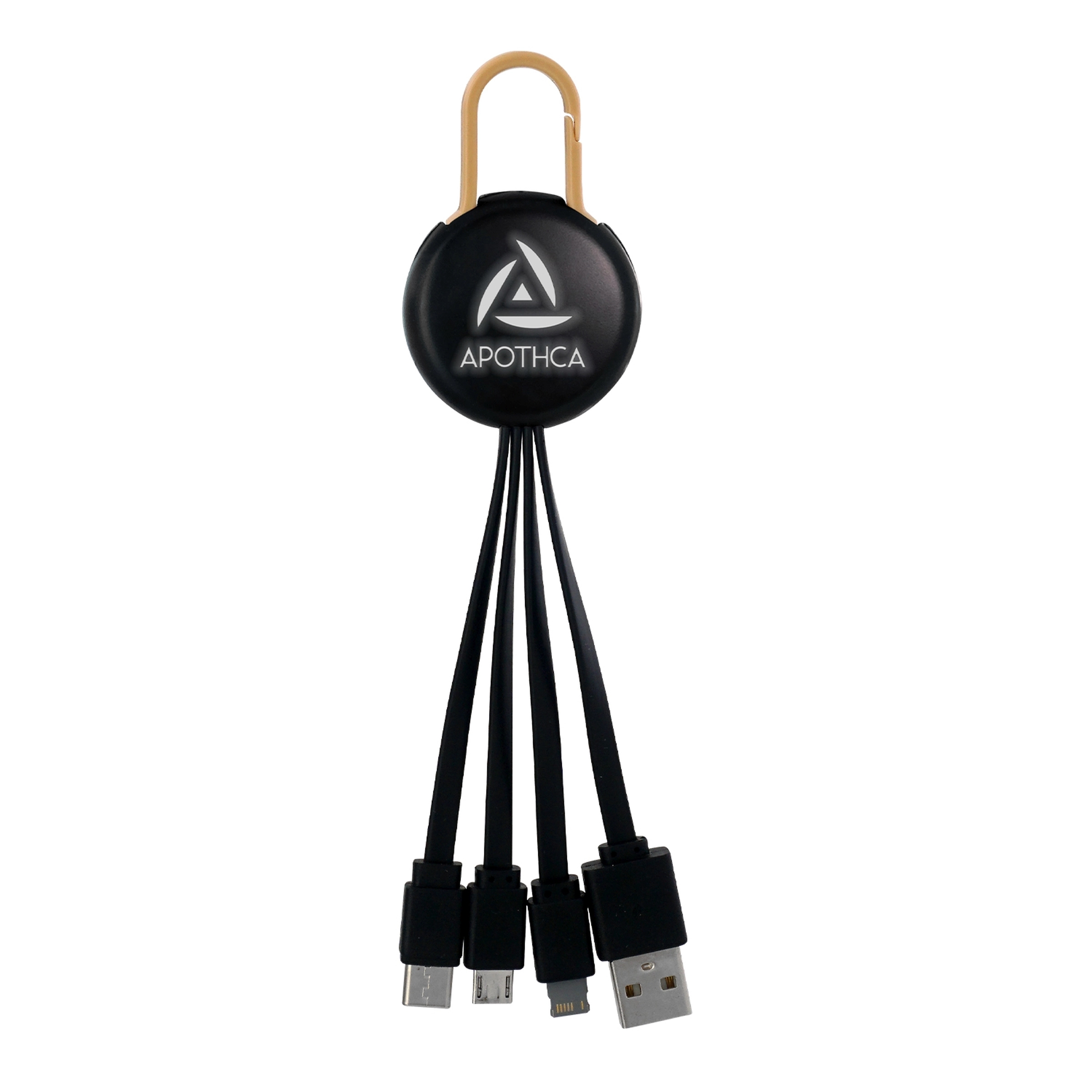 LIGHT UP LOGO CLIP 3 IN 1 CHARGING CABLE 11