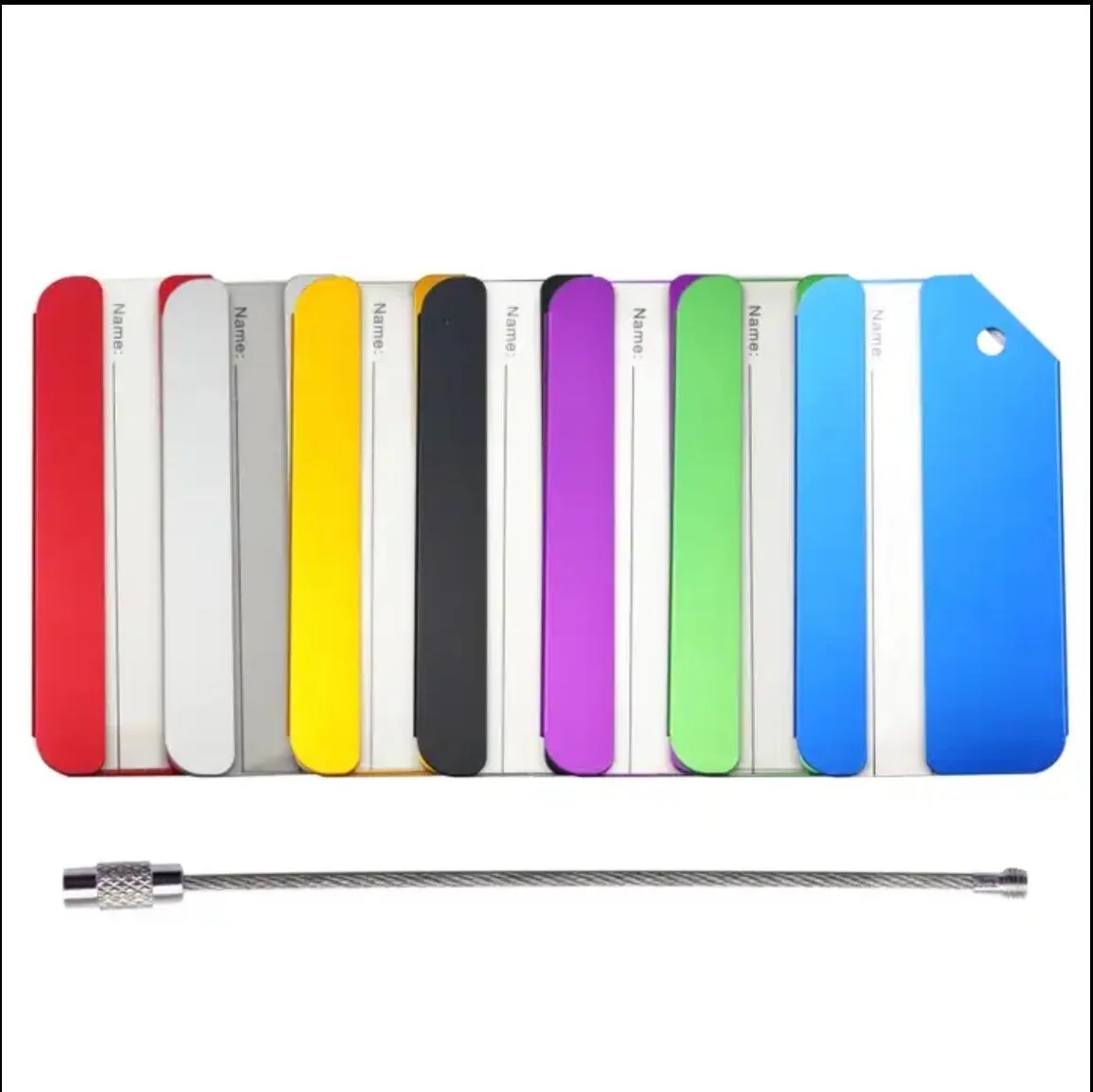 Auminum alloy luggage tags 5