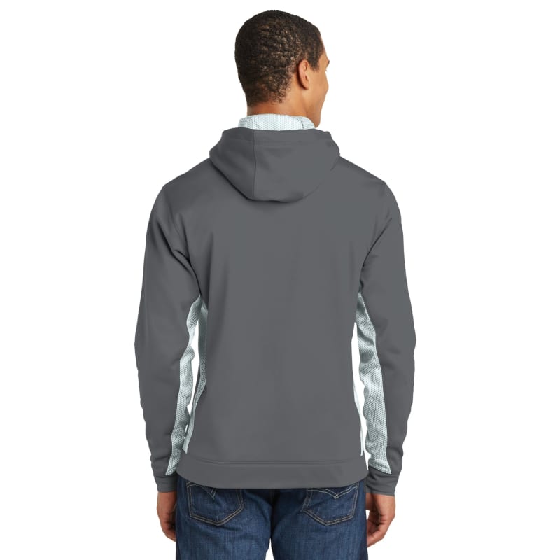 Sport-Tek Sport-Wick CamoHex Fleece Colorblock Hooded Pullover., custom hoodie or sweatshirt with logo imprint 2