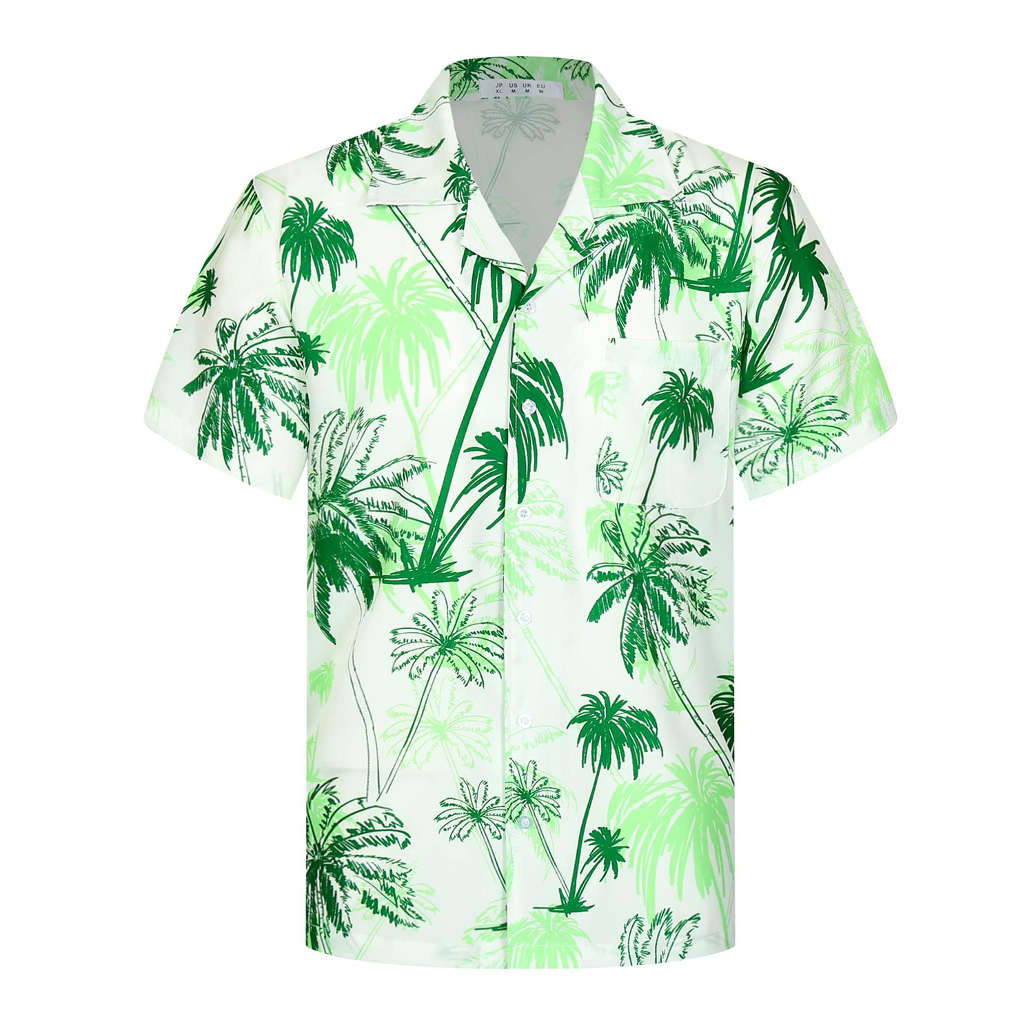 Tropical Print Beach Stretch Polyester Shirt 9