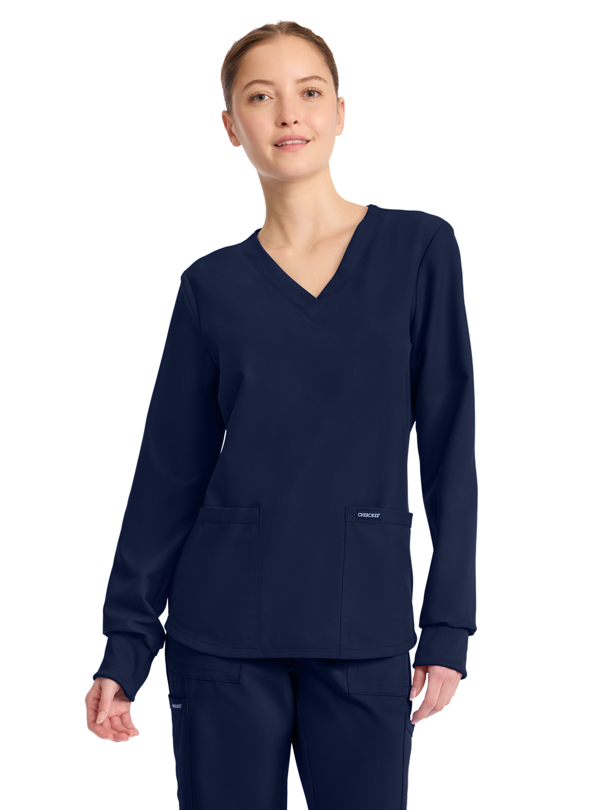 Cherokee - Workwear Originals Ultra - Women's 2-Pocket Long Sleeve Top 3