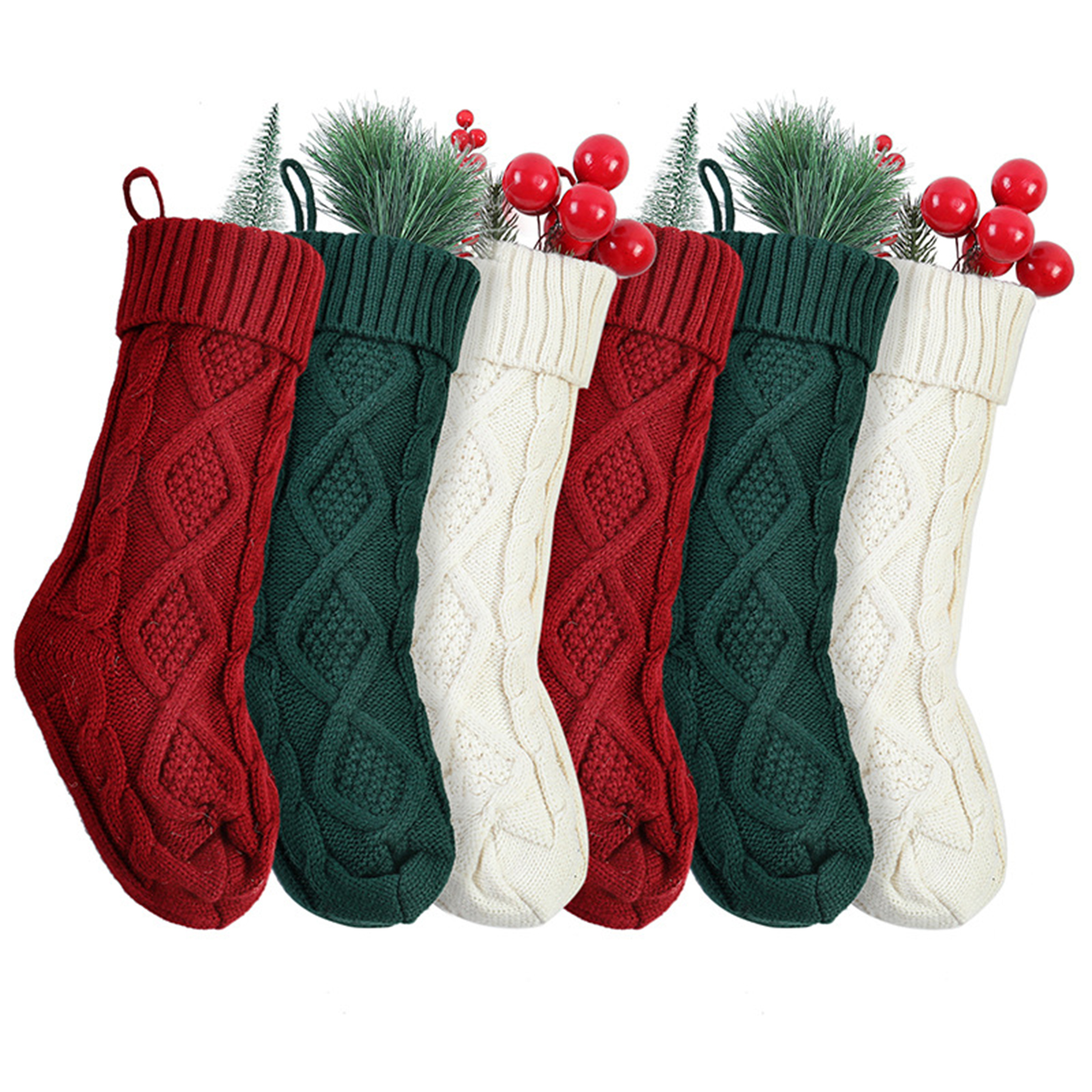 Knitted Christmas Stockings 3