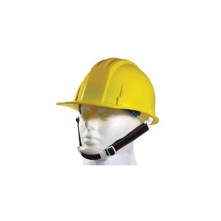 Hard Hat with Adjustable Chin Strap - Yellow 2