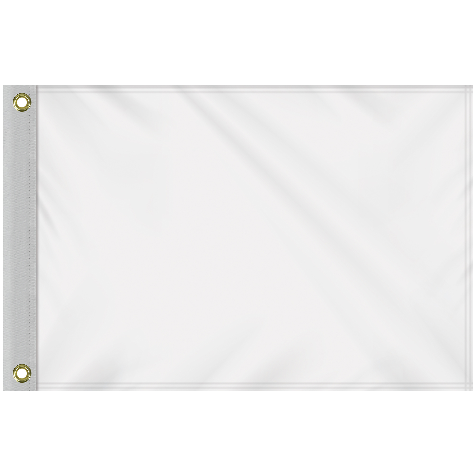 48 - Hour 14" x 20" Custom Single Reverse Knitted Polyester Golf Flag with Heading & Grommets 5