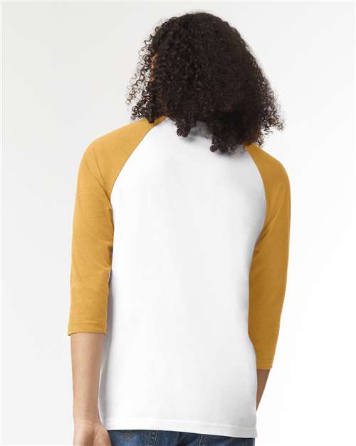 Unisex CVC Three-Quarter Sleeve Tee - 2003CVC 29