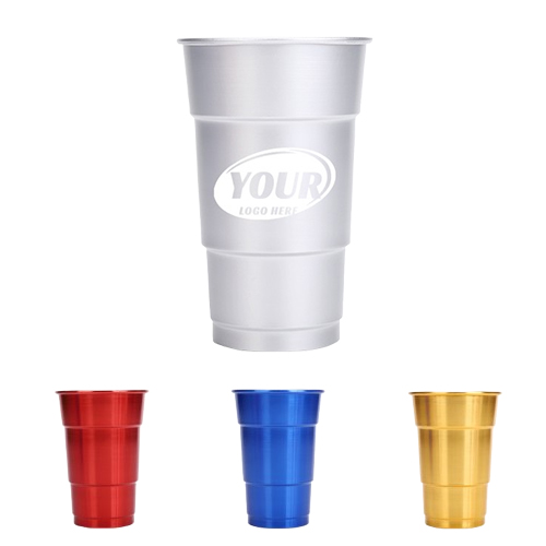 16 Oz Outdoor Reusable Aluminum Drinking Cup 2