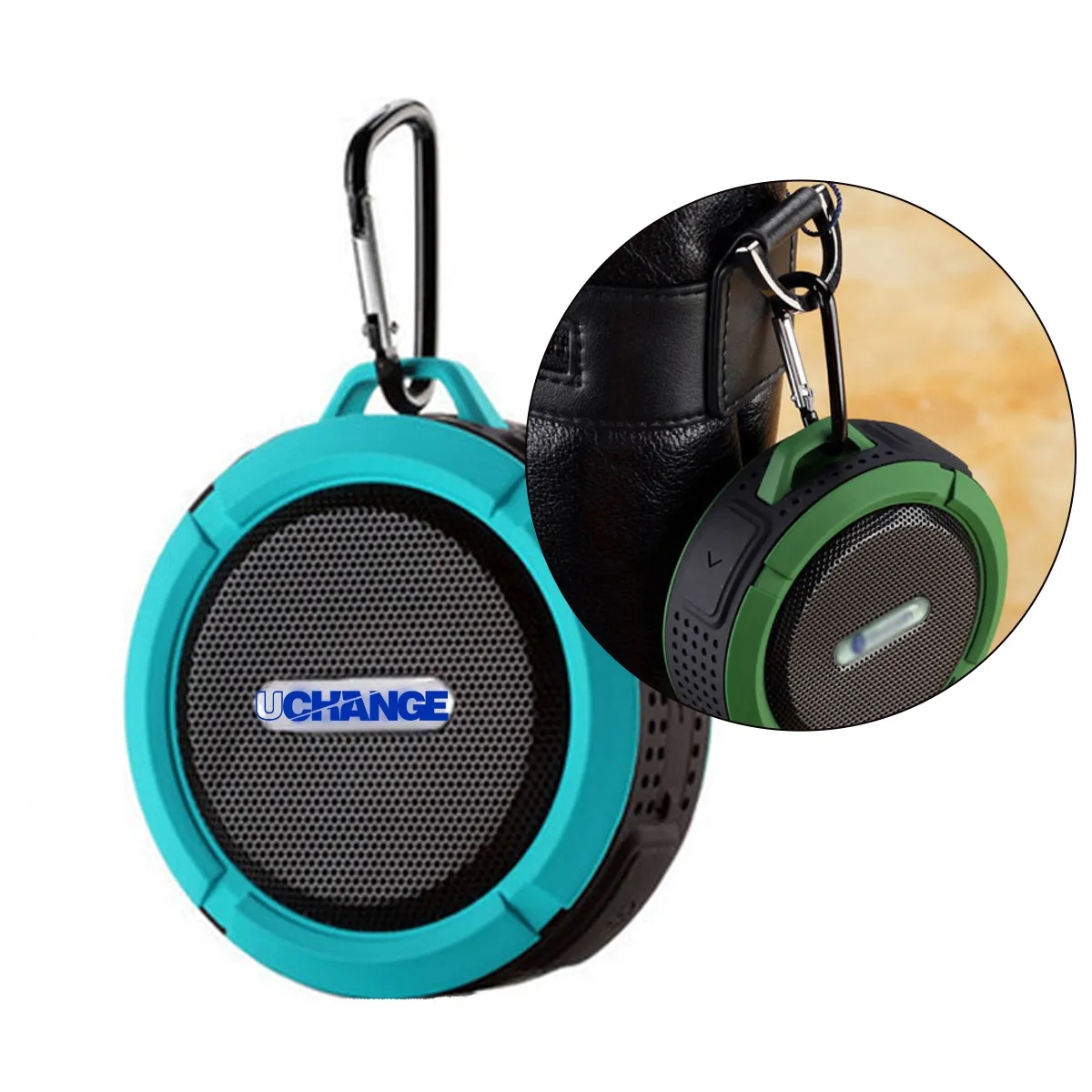 Rugged Waterproof Bluetooth Speaker With Carabiner 3