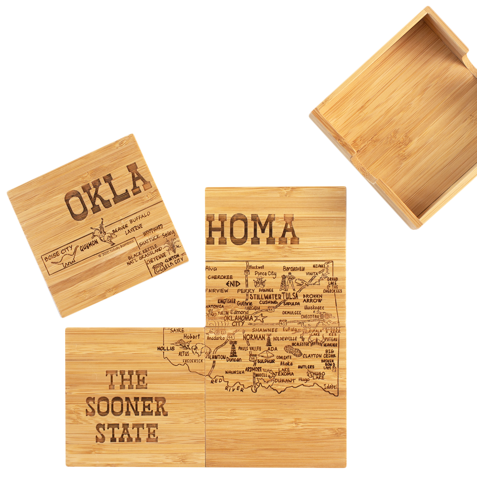 Oklahoma Puzzle Coaster Set 20