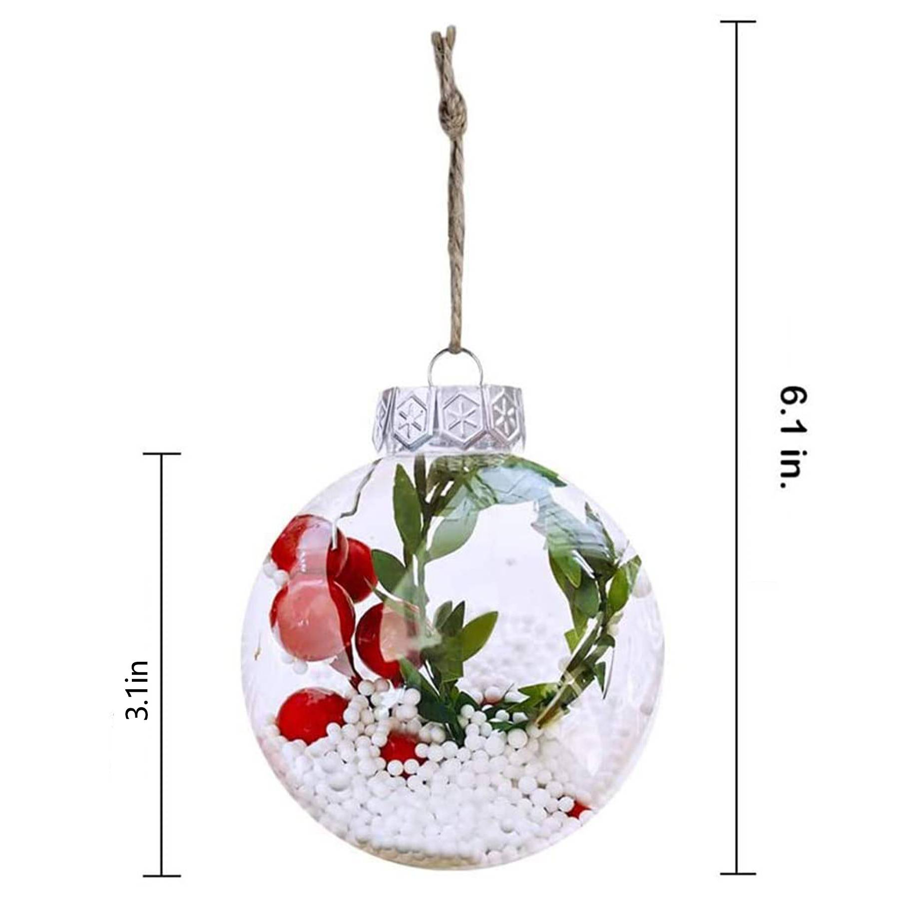 Clear Ball Ornaments for Christmas Tree Decoration 7