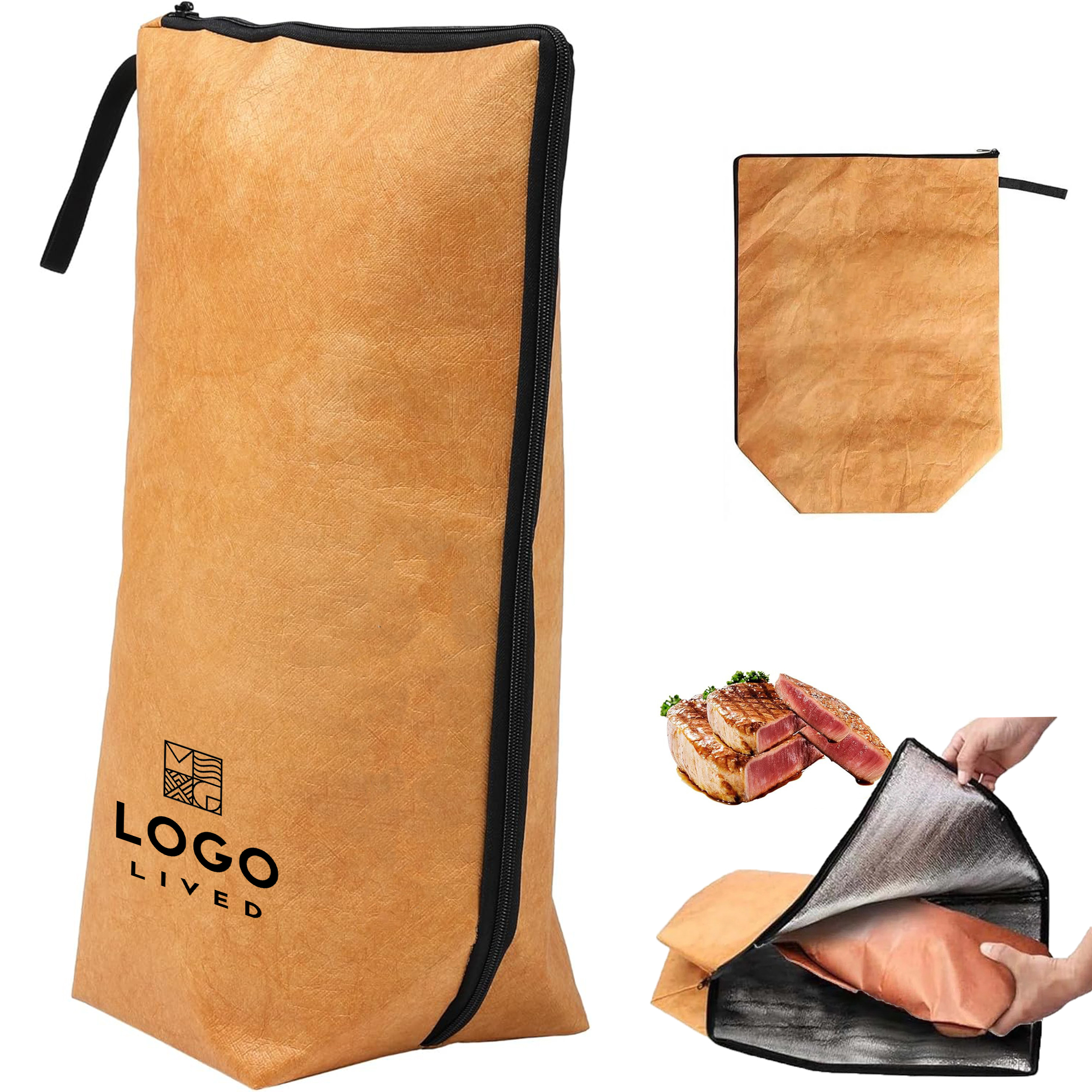 Large Smoking Blanket Reusable Meat Grilling Insulation Cooler Bag 6