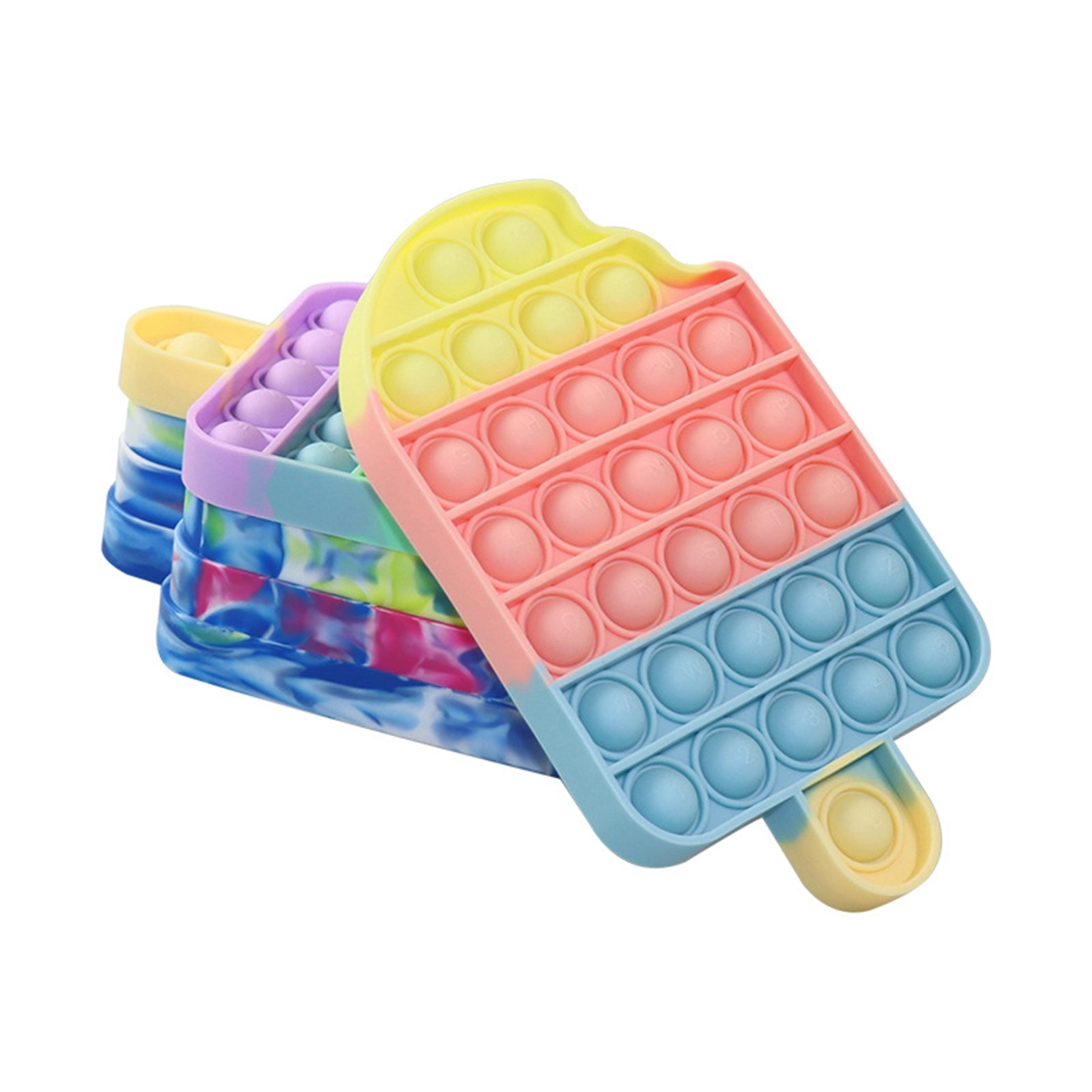 Ice Cream Shape Push Pop Bubble Toy 4