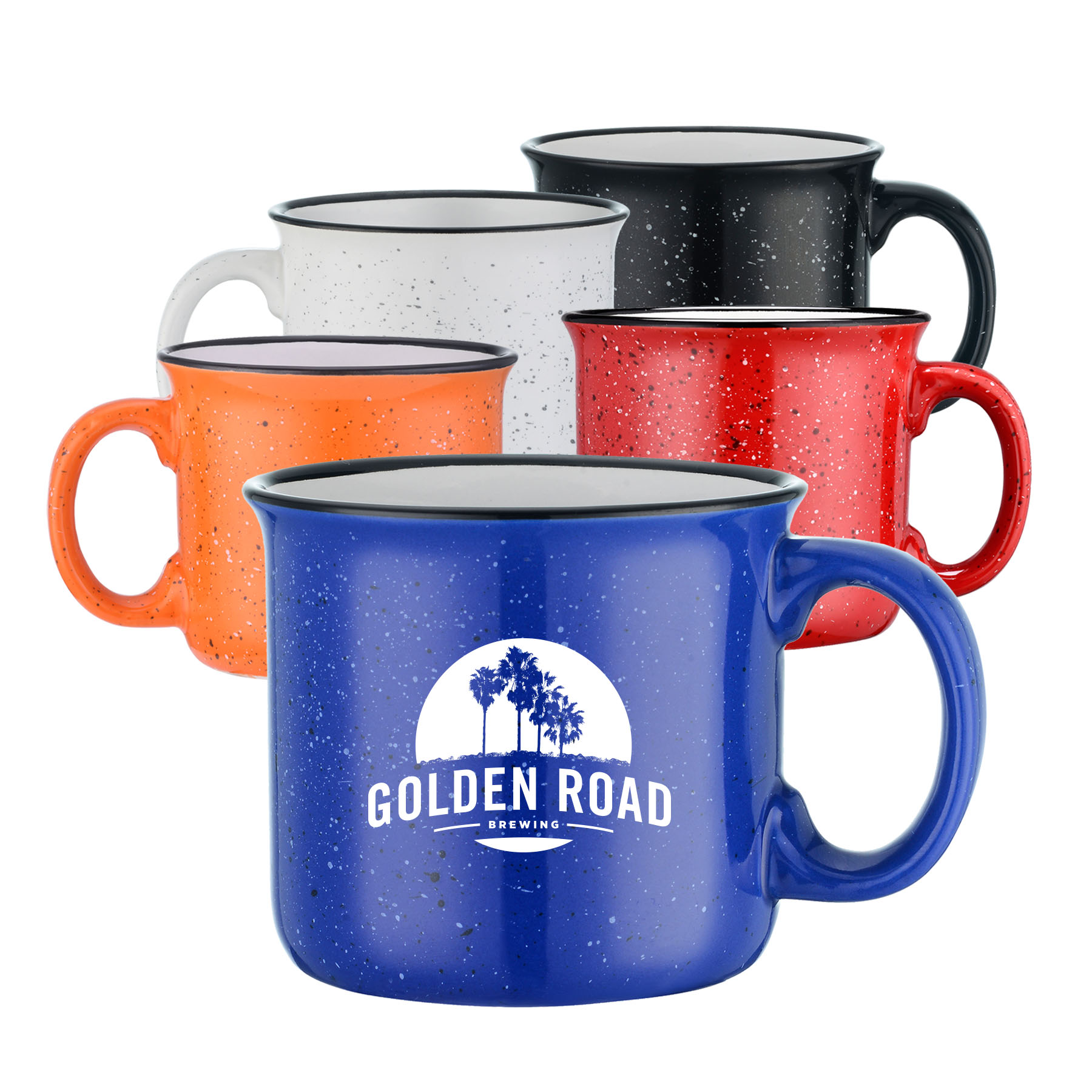 15 oz. Ceramic Speckled Campfire Coffee Mugs 6