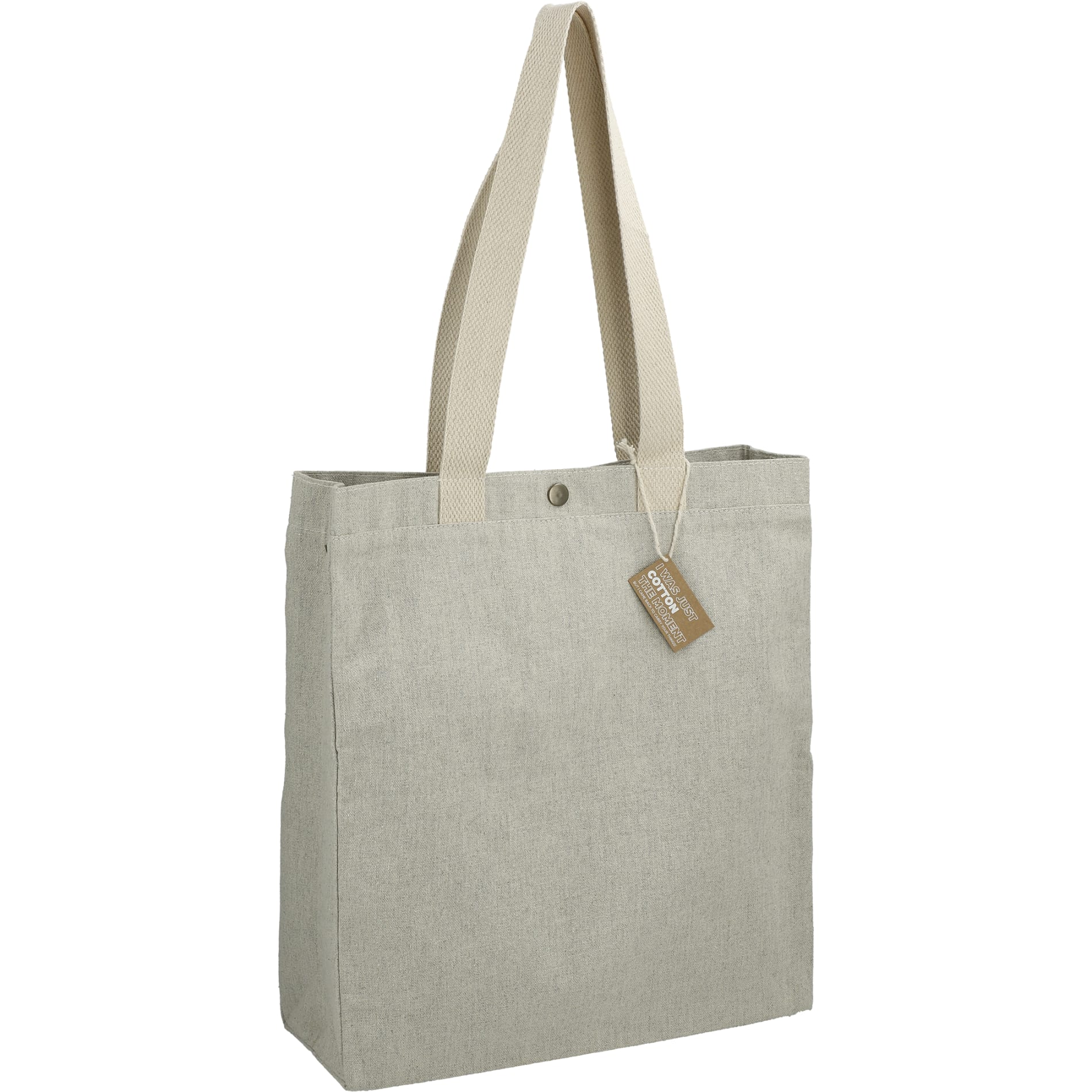 Repose 10oz Recycled Cotton Box Tote w/Snap 45