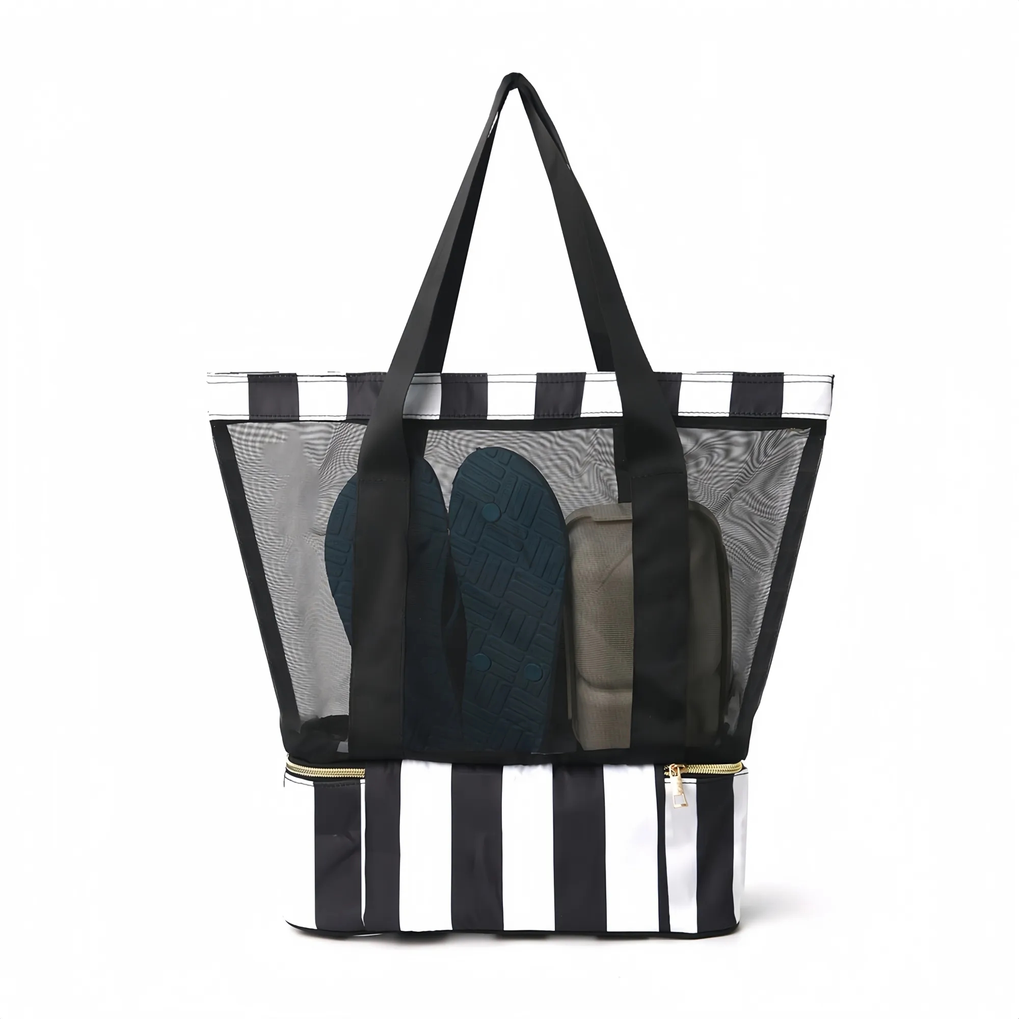 Double Compartment Beach Tote Bag 2