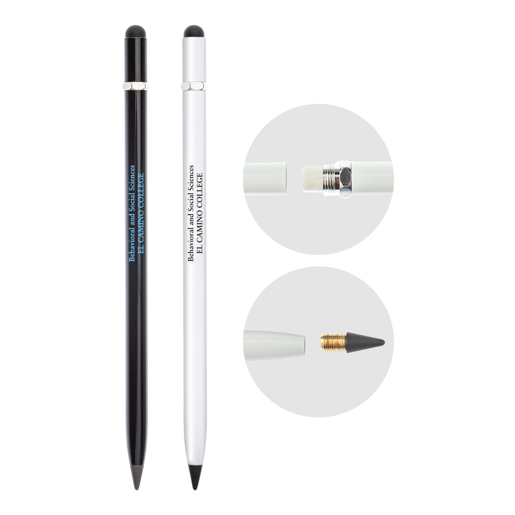 Metal External Pencil writing with Stylus and Eraser 2