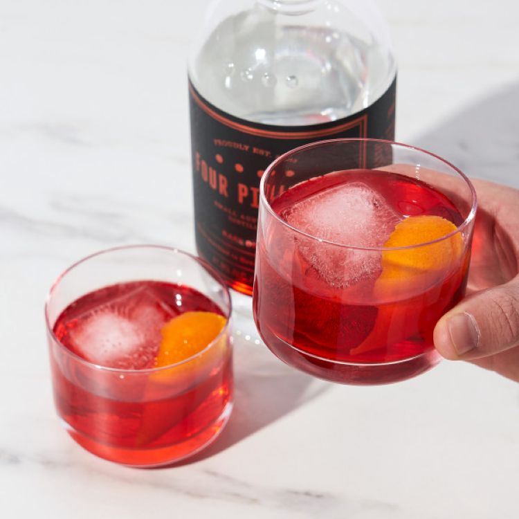 Viski® Raye Crystal Negroni Glass, set of 4 2