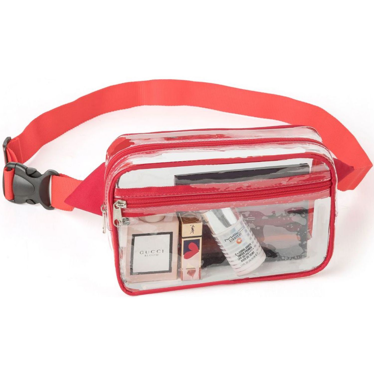 Waist Bag Stadium Approved Clear PVC Transparent Fanny Pack 3