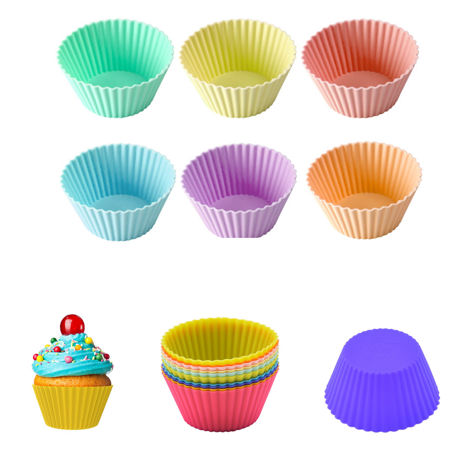 Reusable Silicone Baking Cups 2