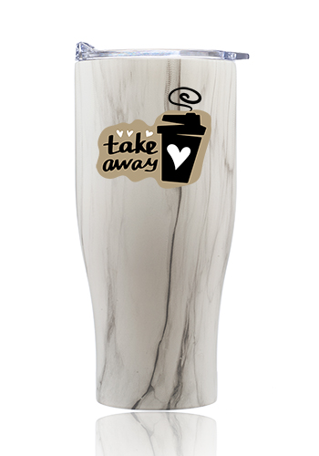 27 oz Stainless Steel Insulated Tumblers with Clear Lids 16