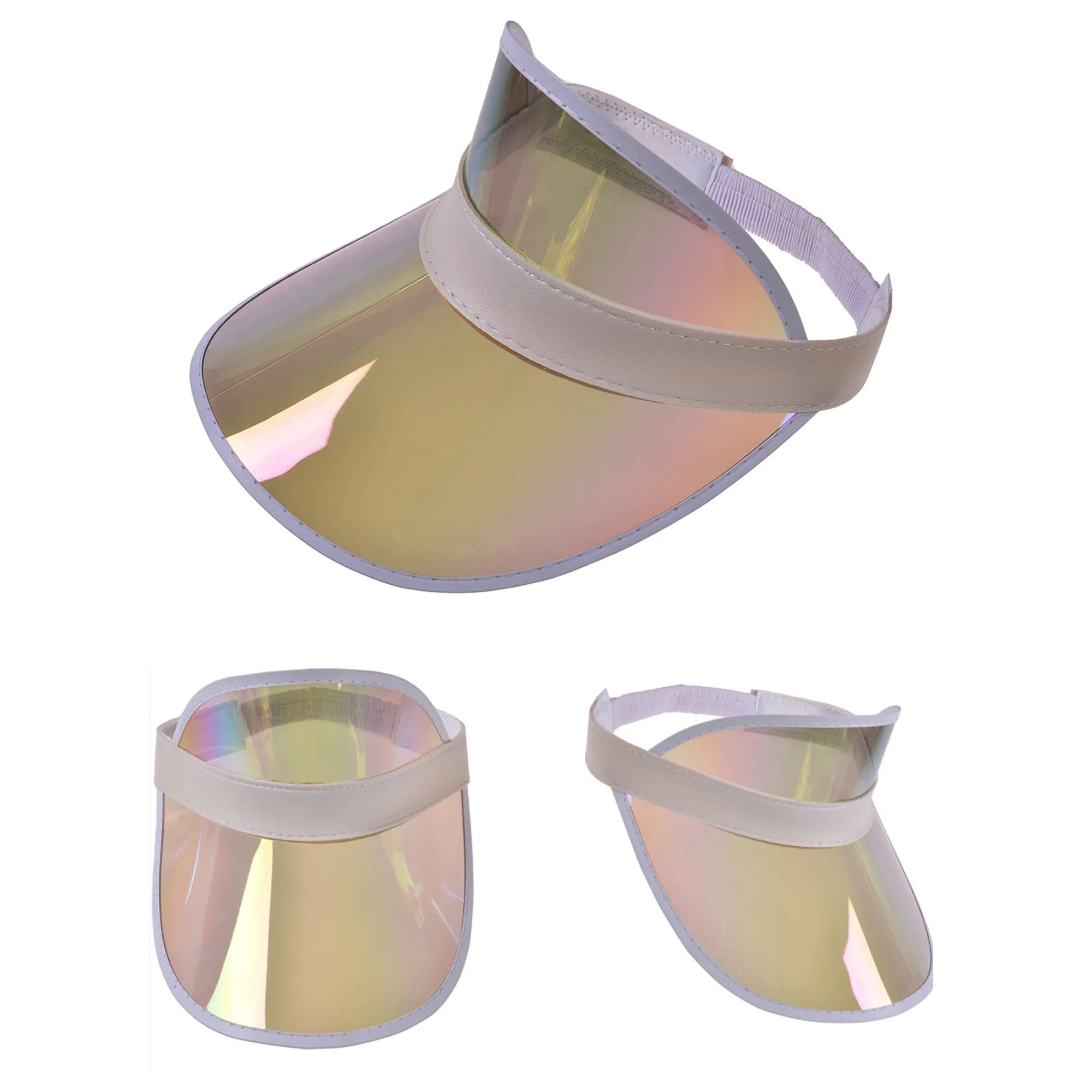 PVC Colored Sun Visor Hat 7