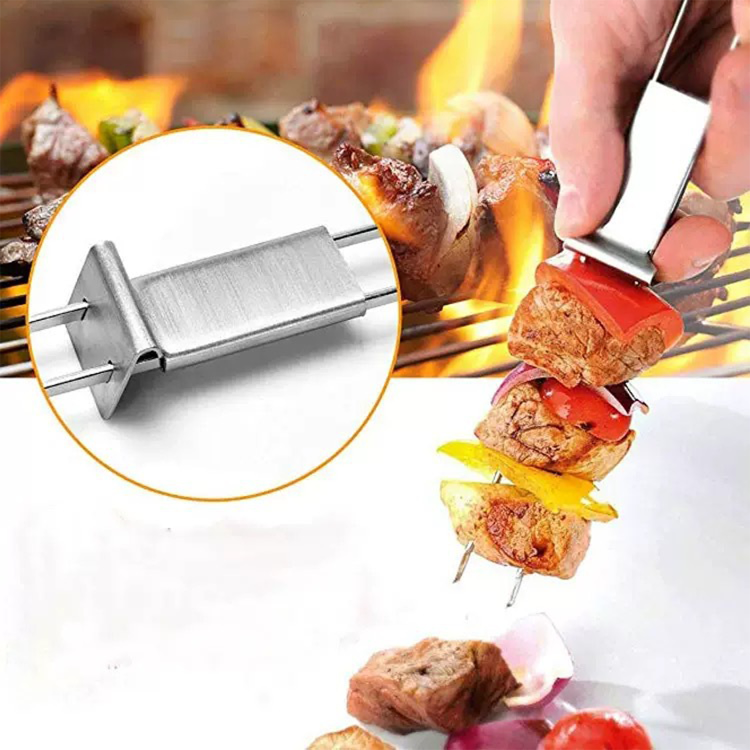 Stainless Steel Barbecue Skewers 6