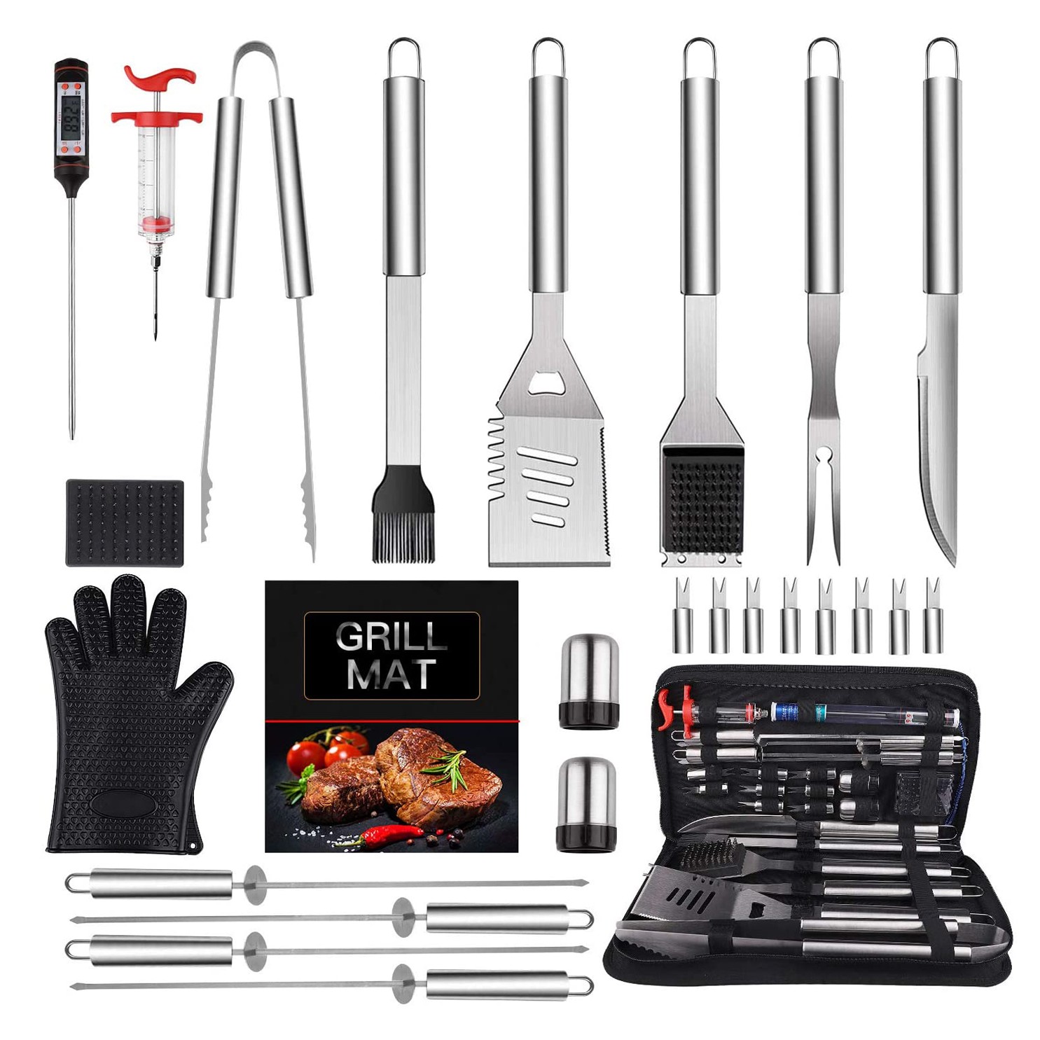 26 Pcs Stainless Steel Grilling 2