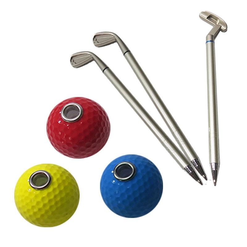 Mini Golf Ball Pen Set 8