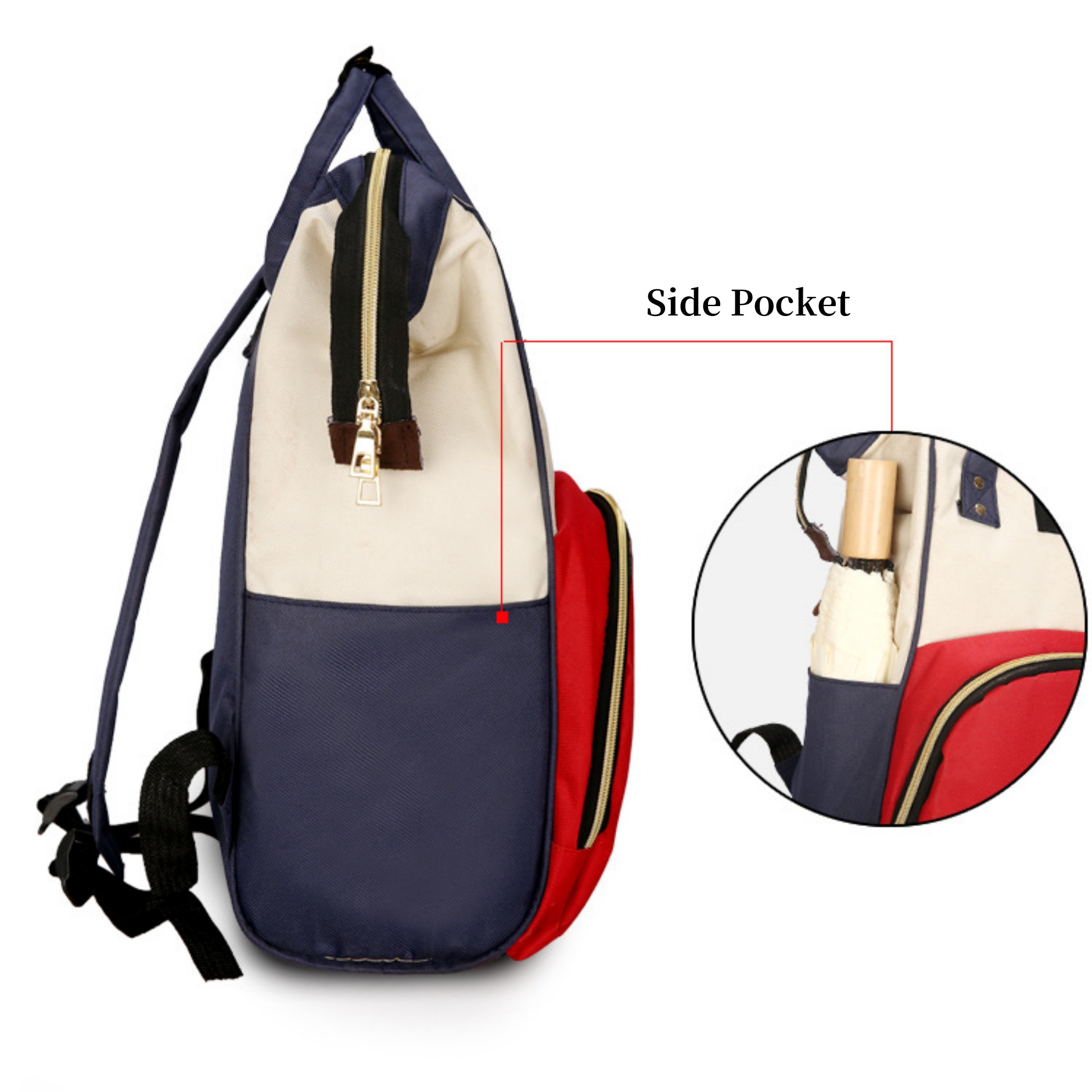 Multifunctional Large Capacity Mommy Diaper Backpack 10