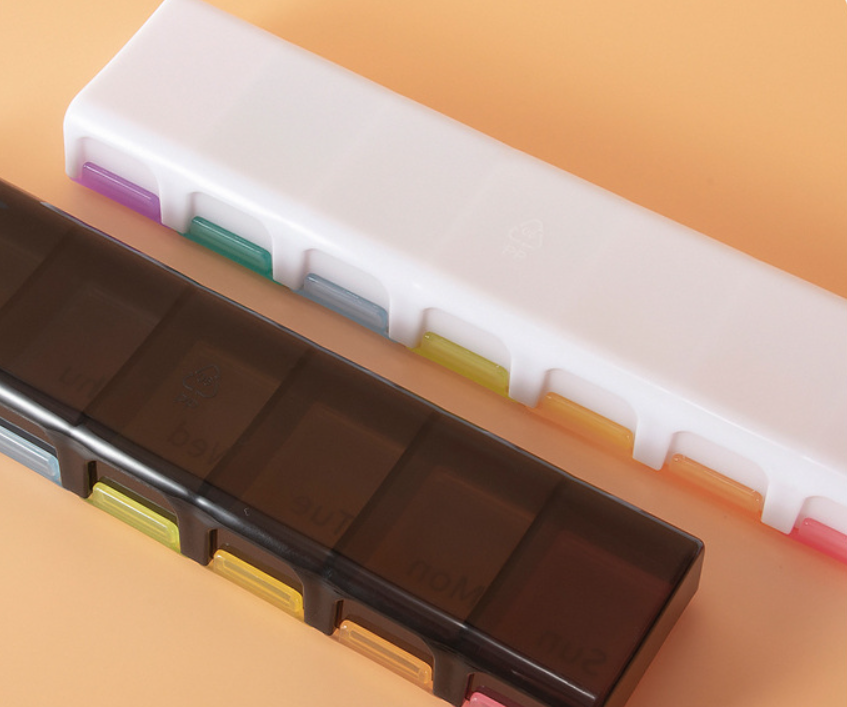 BPA Free Weekly Pill Organizer Box Case 5