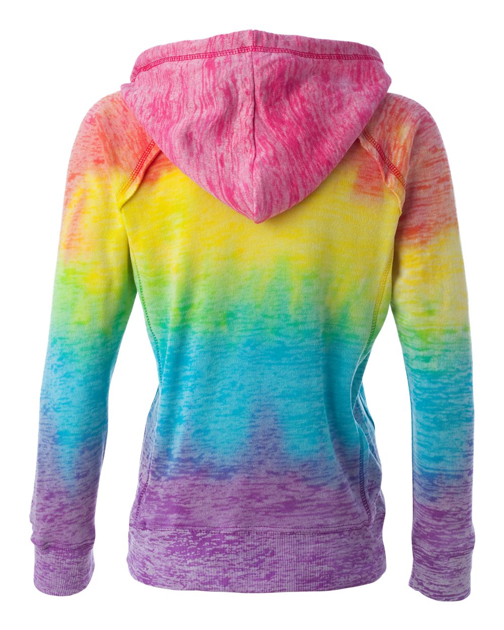 Women's Courtney Burnout V-Notch Hooded Sweatshirt - W1162 10
