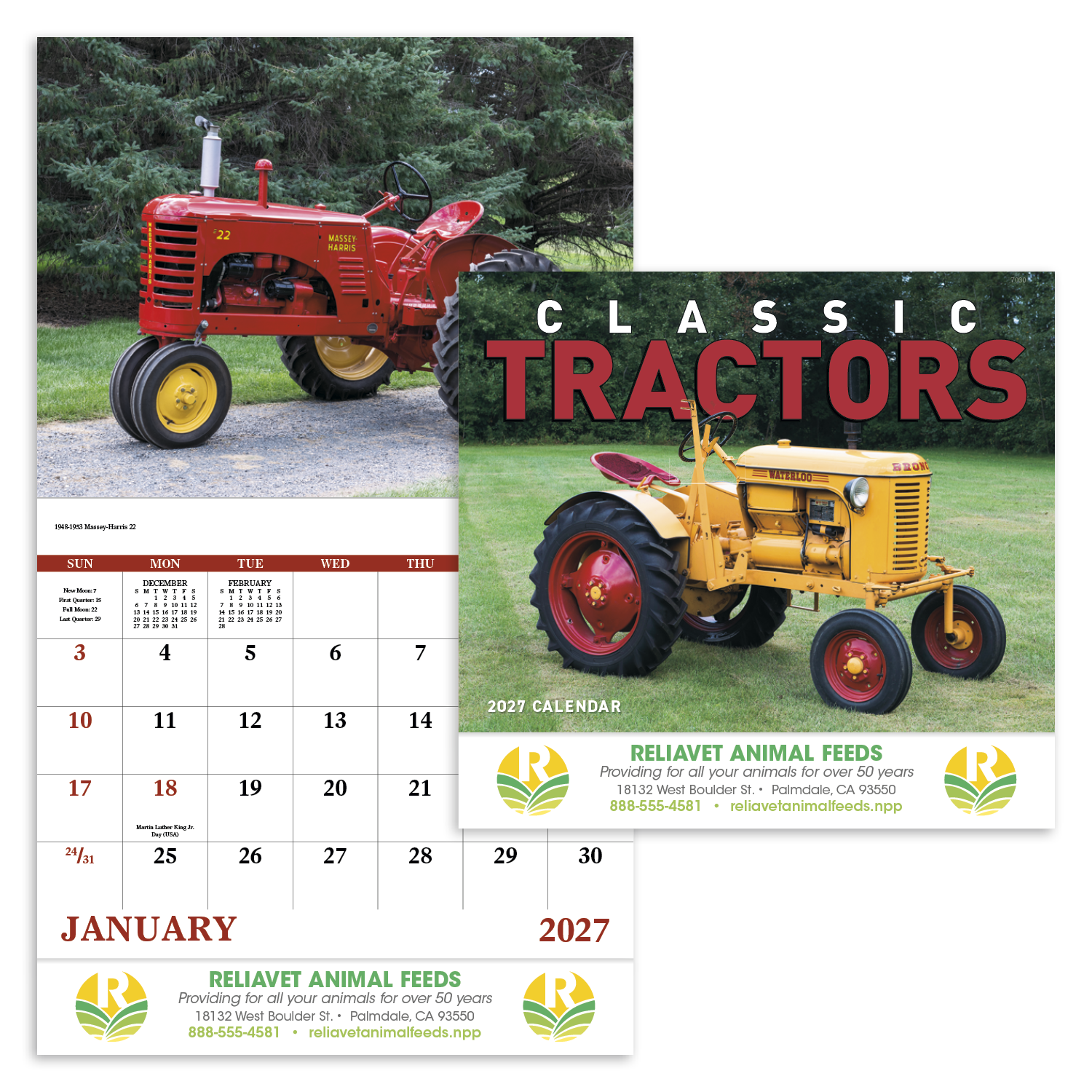 Good Value™ Classic Tractor - Stapled Calendar 20